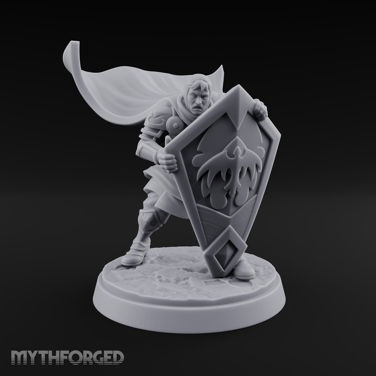 Braced Against the Gale Human Shield Knight