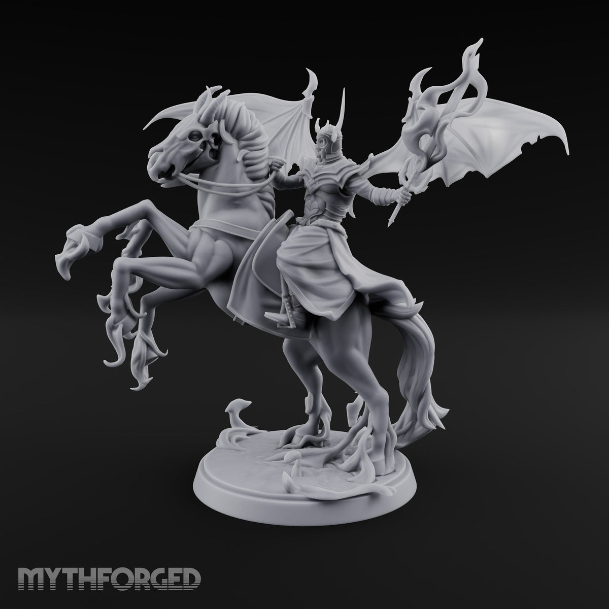 Wings Spread, Reins Held Loose Vampire Lord Rider