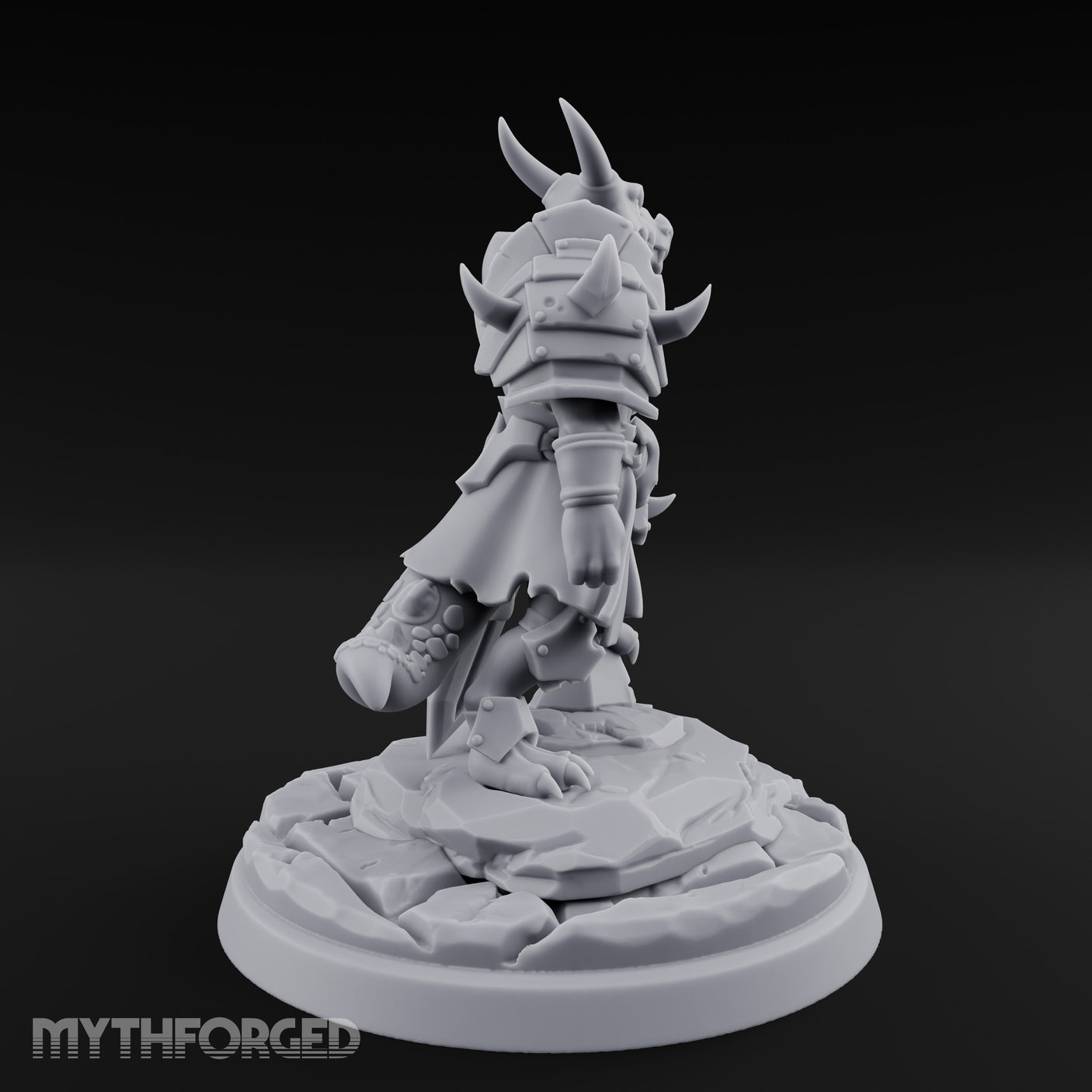 Dominant Striding Kobold Leader Miniature for Dungeons and Dragons, Pathfinder or other TTRPGs