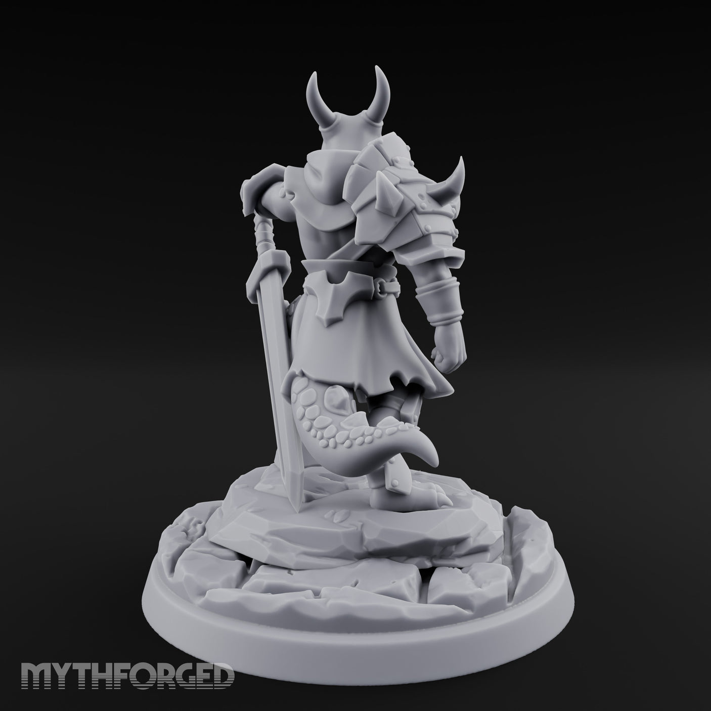 Dominant Striding Kobold Leader Miniature for Dungeons and Dragons, Pathfinder or other TTRPGs