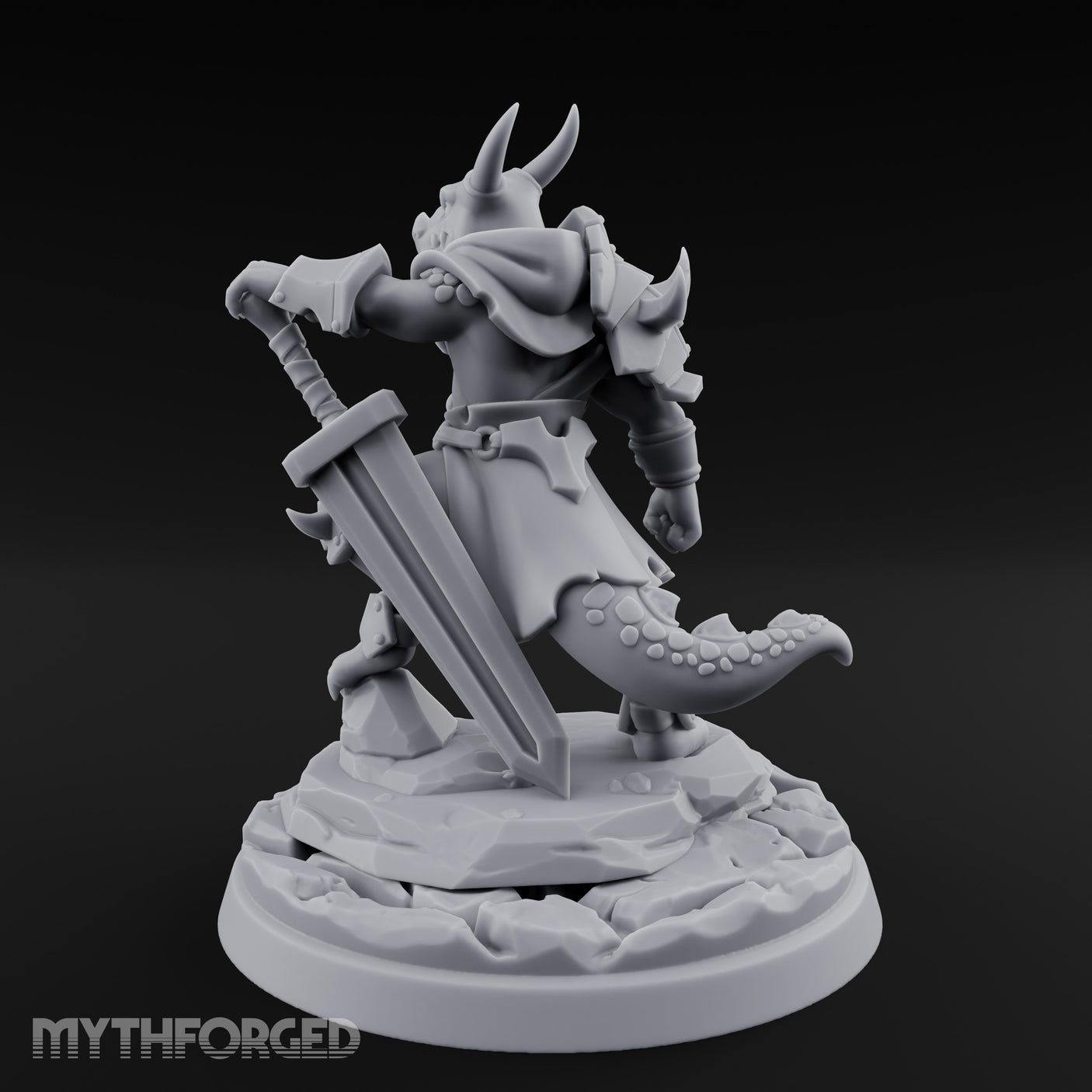 Dominant Striding Kobold Leader Miniature for Dungeons and Dragons, Pathfinder or other TTRPGs