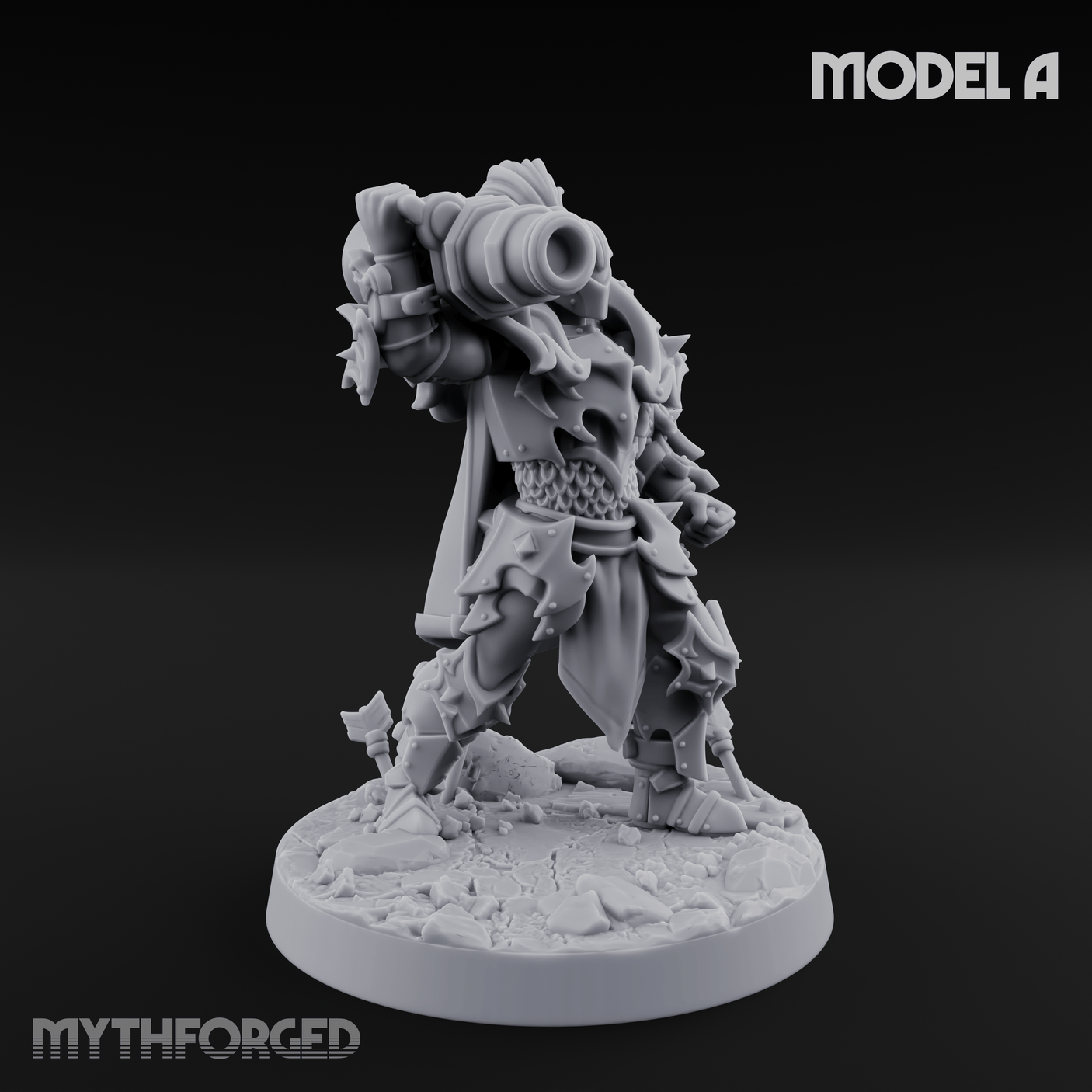 Cannon Crowned Sentinels Miniature for Dungeons and Dragons, Pathfinder or other TTRPGs