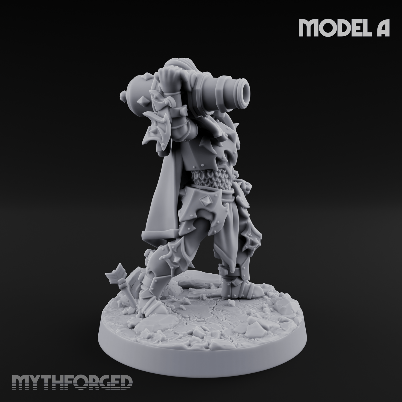 Cannon Crowned Sentinels A Miniature for Dungeons and Dragons, Pathfinder or other TTRPGs