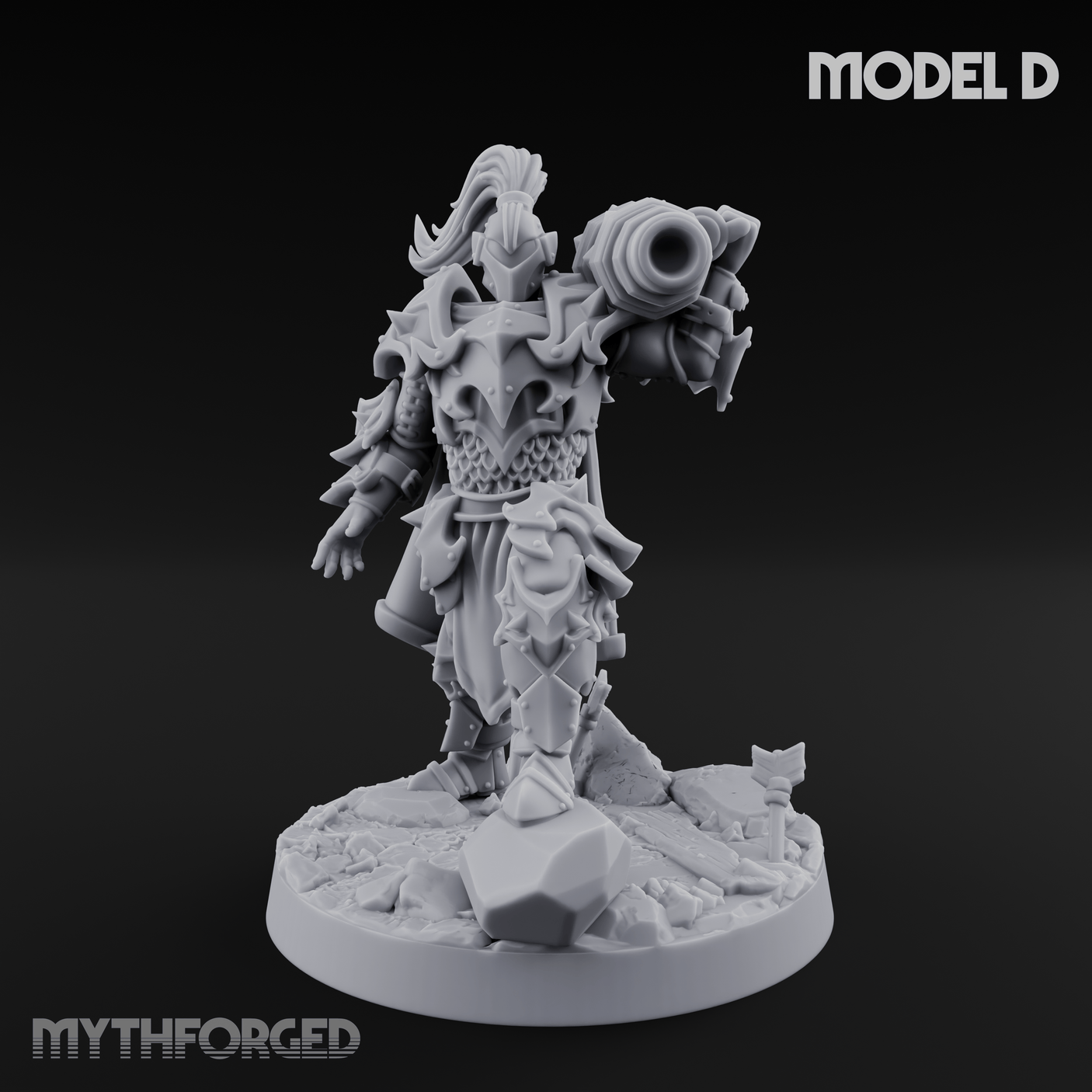 Cannon Crowned Sentinels D Miniature for Dungeons and Dragons, Pathfinder or other TTRPGs