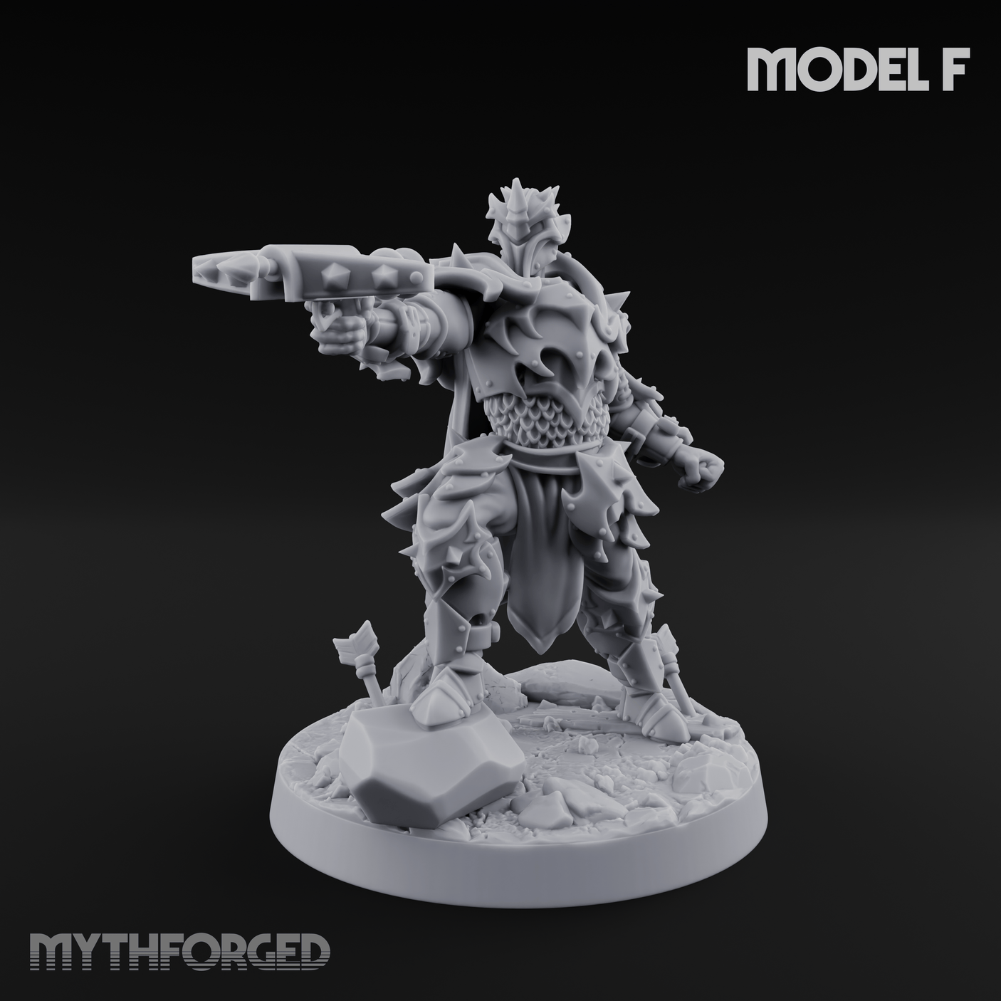 Cannon Crowned Sentinels F Miniature for Dungeons and Dragons, Pathfinder or other TTRPGs