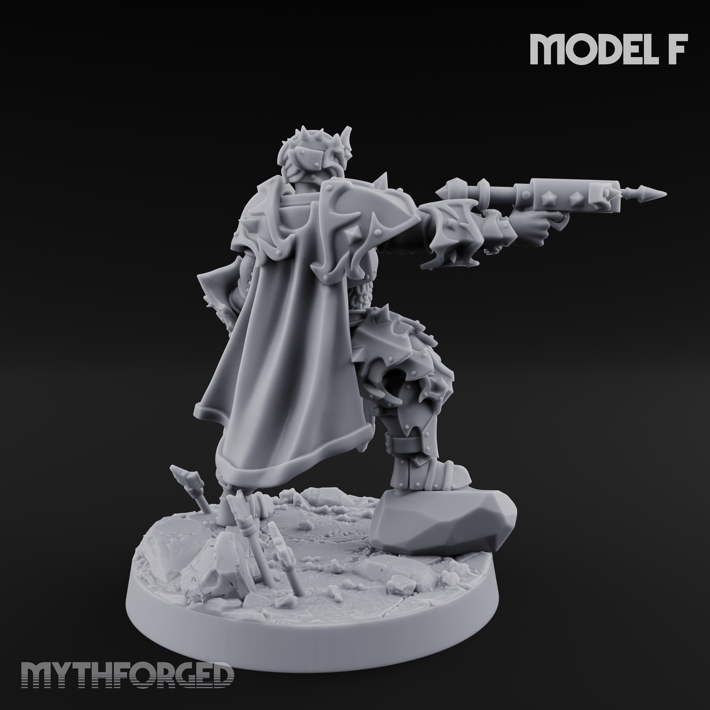 Cannon Crowned Sentinels F Miniature for Dungeons and Dragons, Pathfinder or other TTRPGs