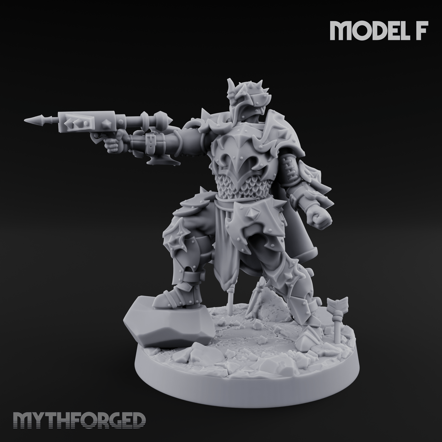 Cannon Crowned Sentinels F Miniature for Dungeons and Dragons, Pathfinder or other TTRPGs