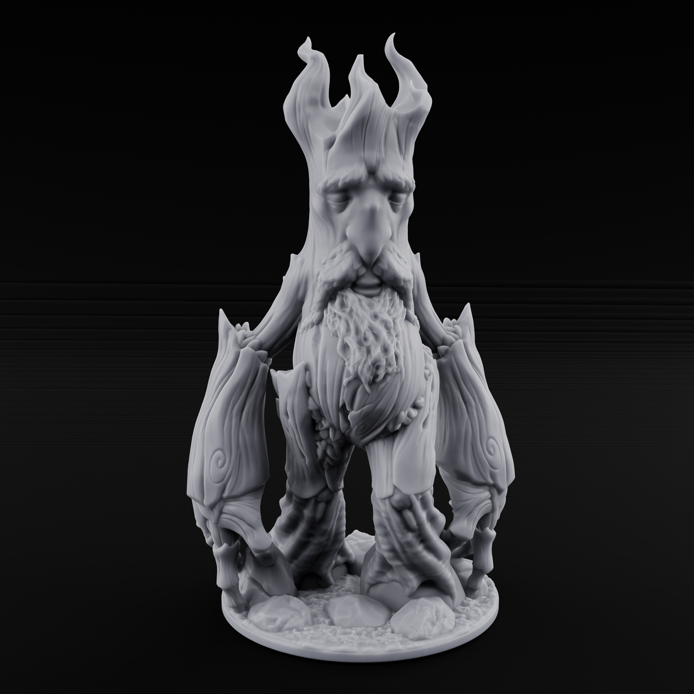 Deeply Rooted Treant Elder Miniature for Dungeons and Dragons, Pathfinder or other TTRPGs