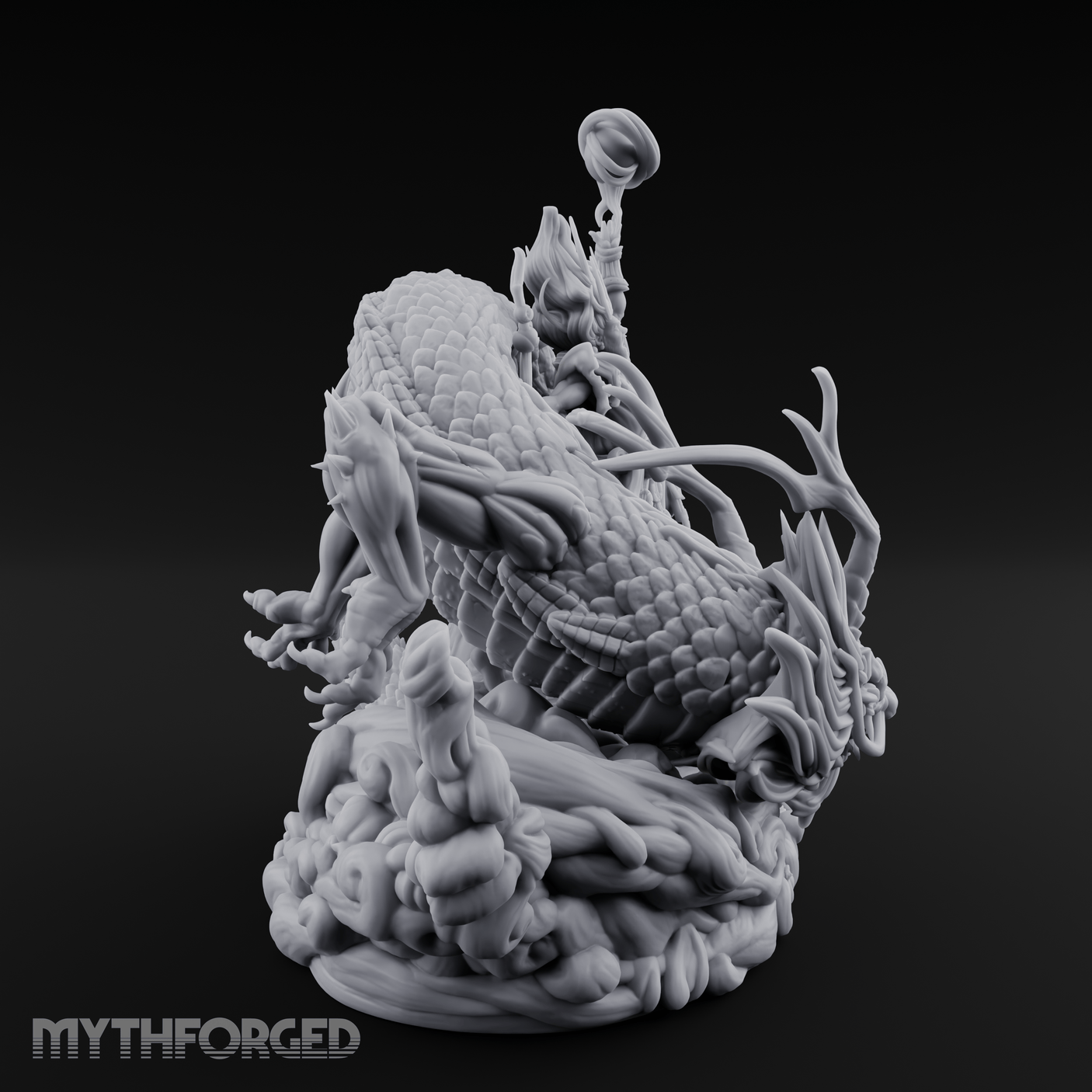 Wand Wielding Dragon Taming Sorcerer Miniature for Dungeons and Dragons, Pathfinder or other TTRPGs