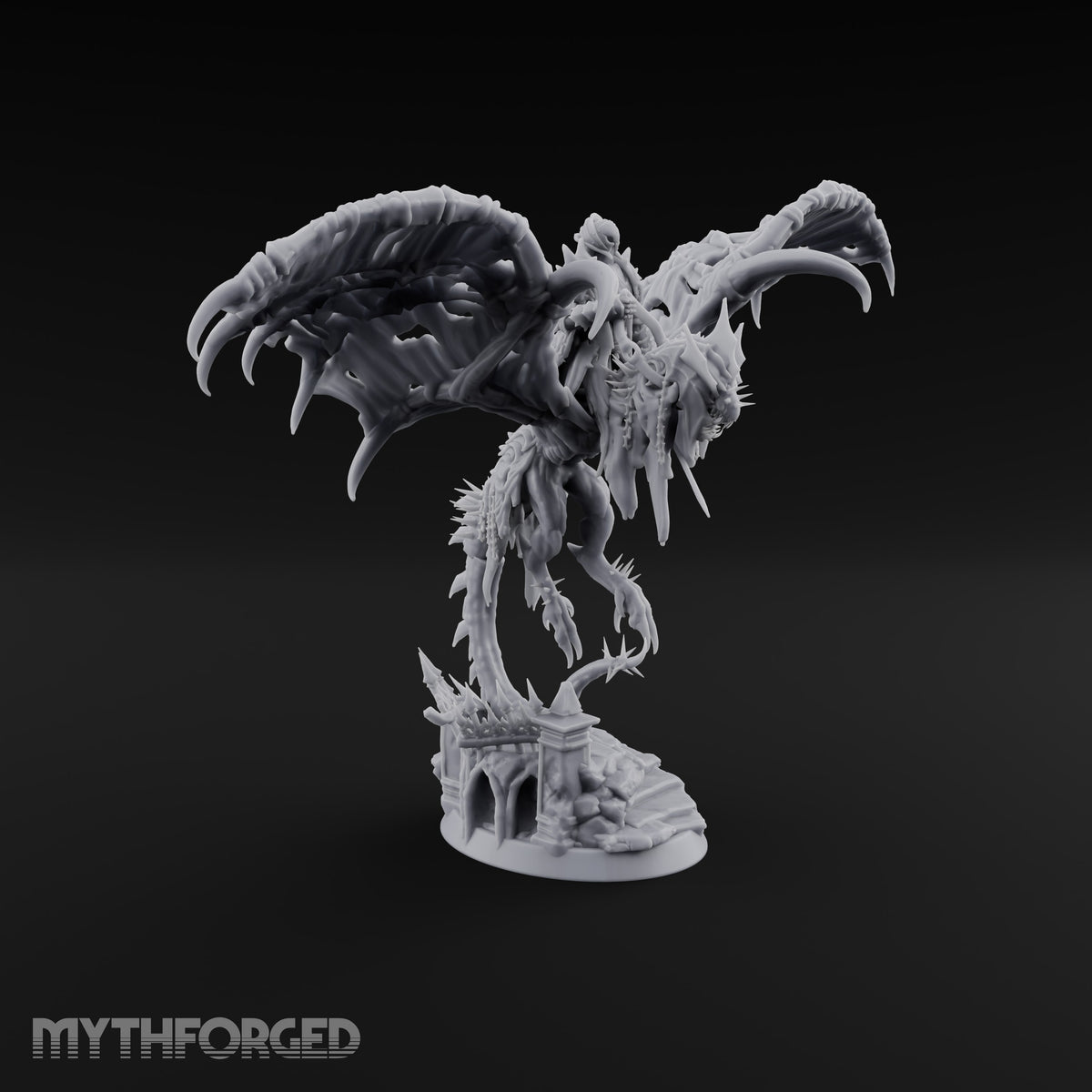 Answered the Gate's Last Summons Wraith Rider on Wyvern