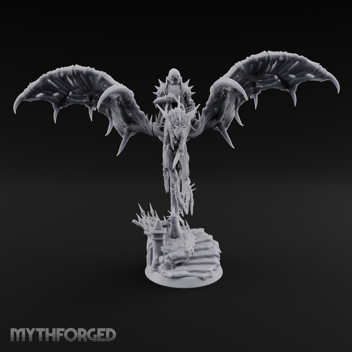 Answered the Gate's Last Summons Wraith Rider on Wyvern