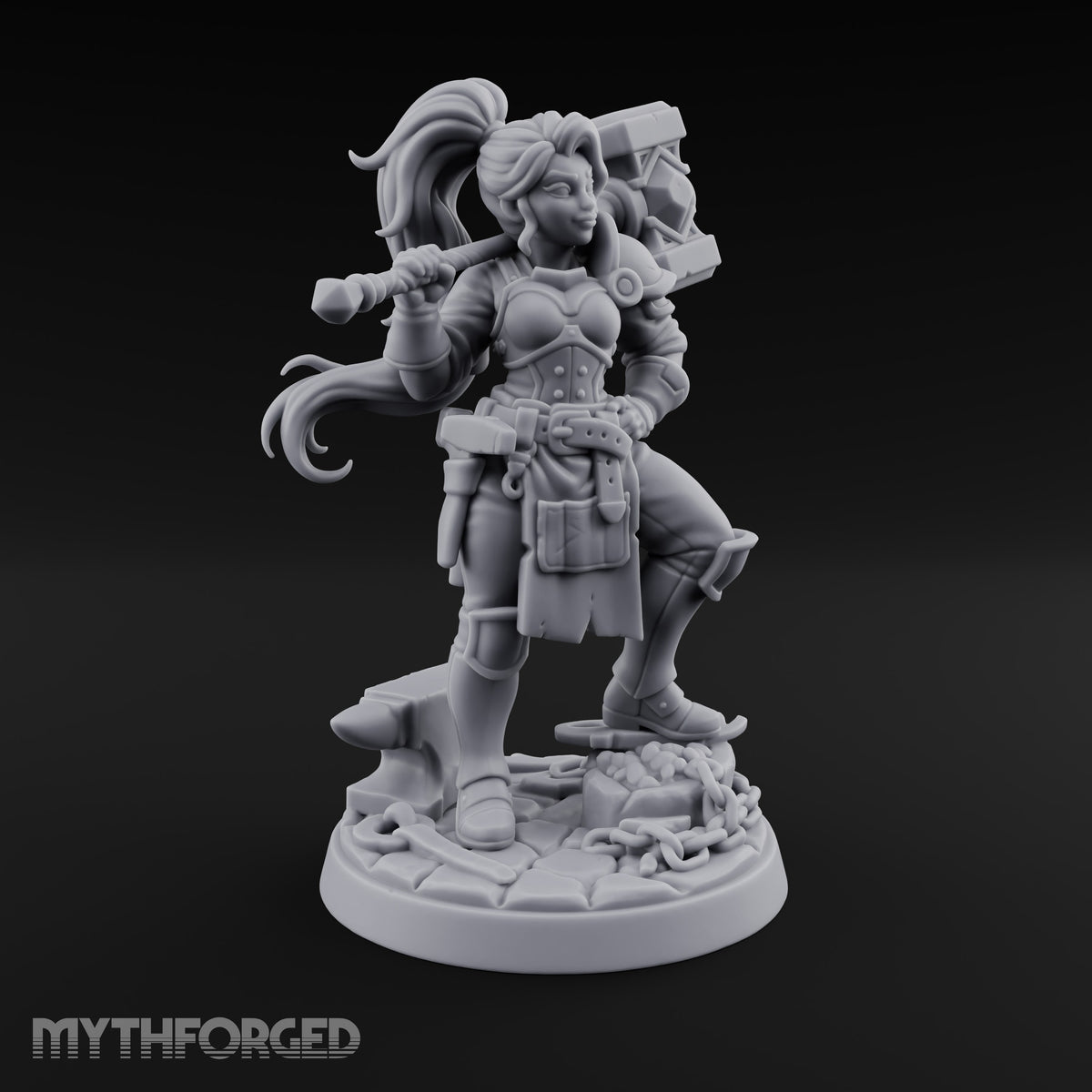 Forged Her Own Reputation Dwarf Blacksmith