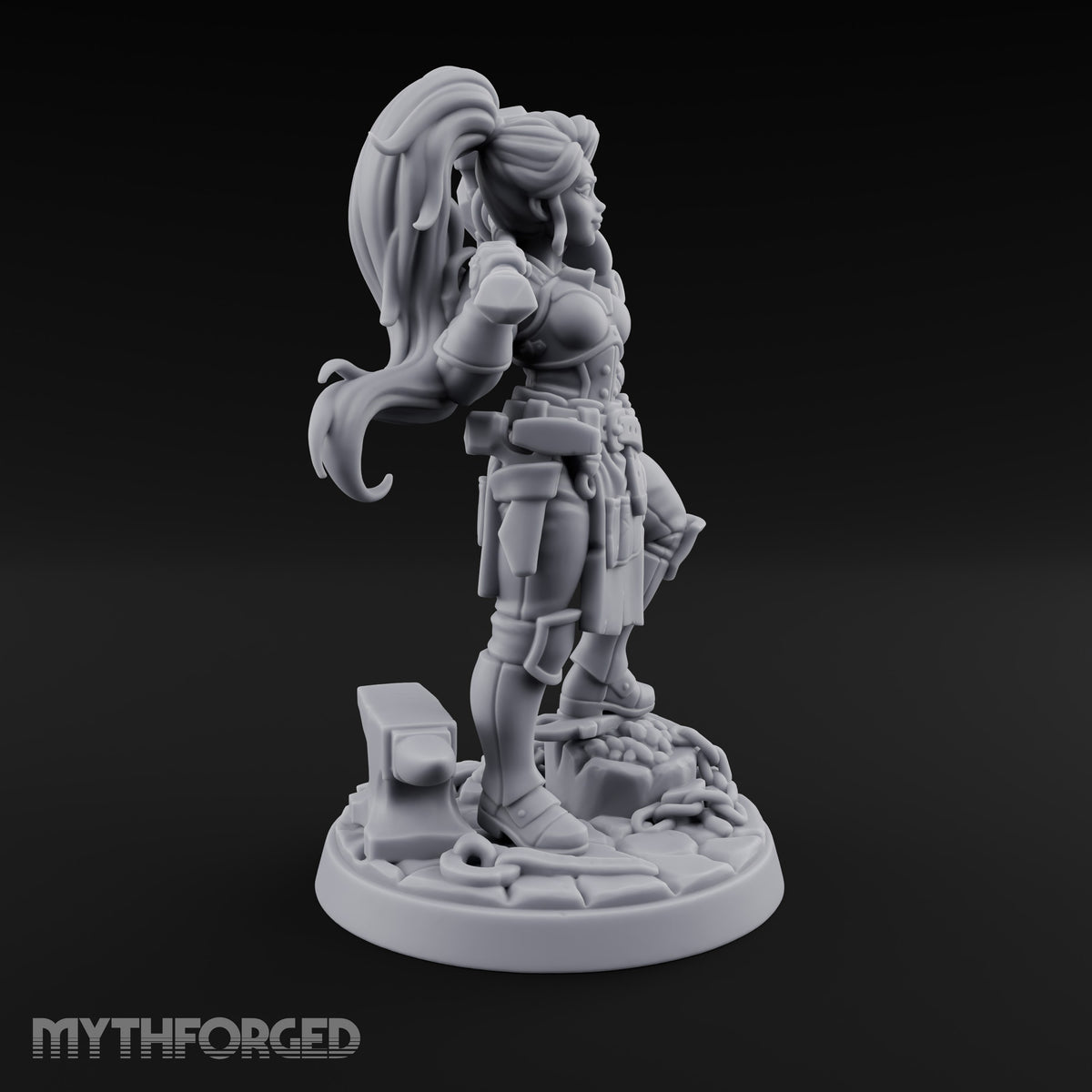 Forged Her Own Reputation Dwarf Blacksmith