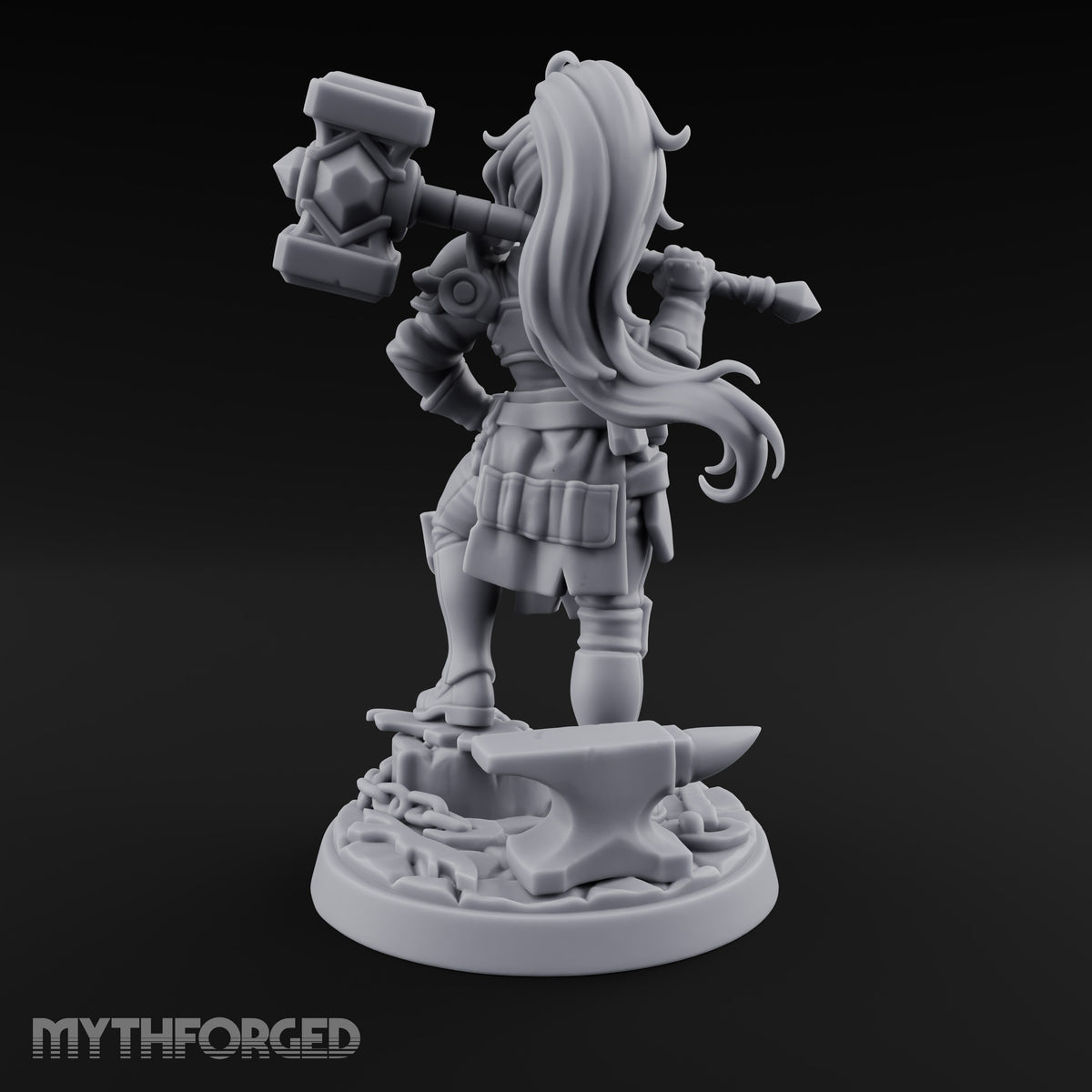 Forged Her Own Reputation Dwarf Blacksmith