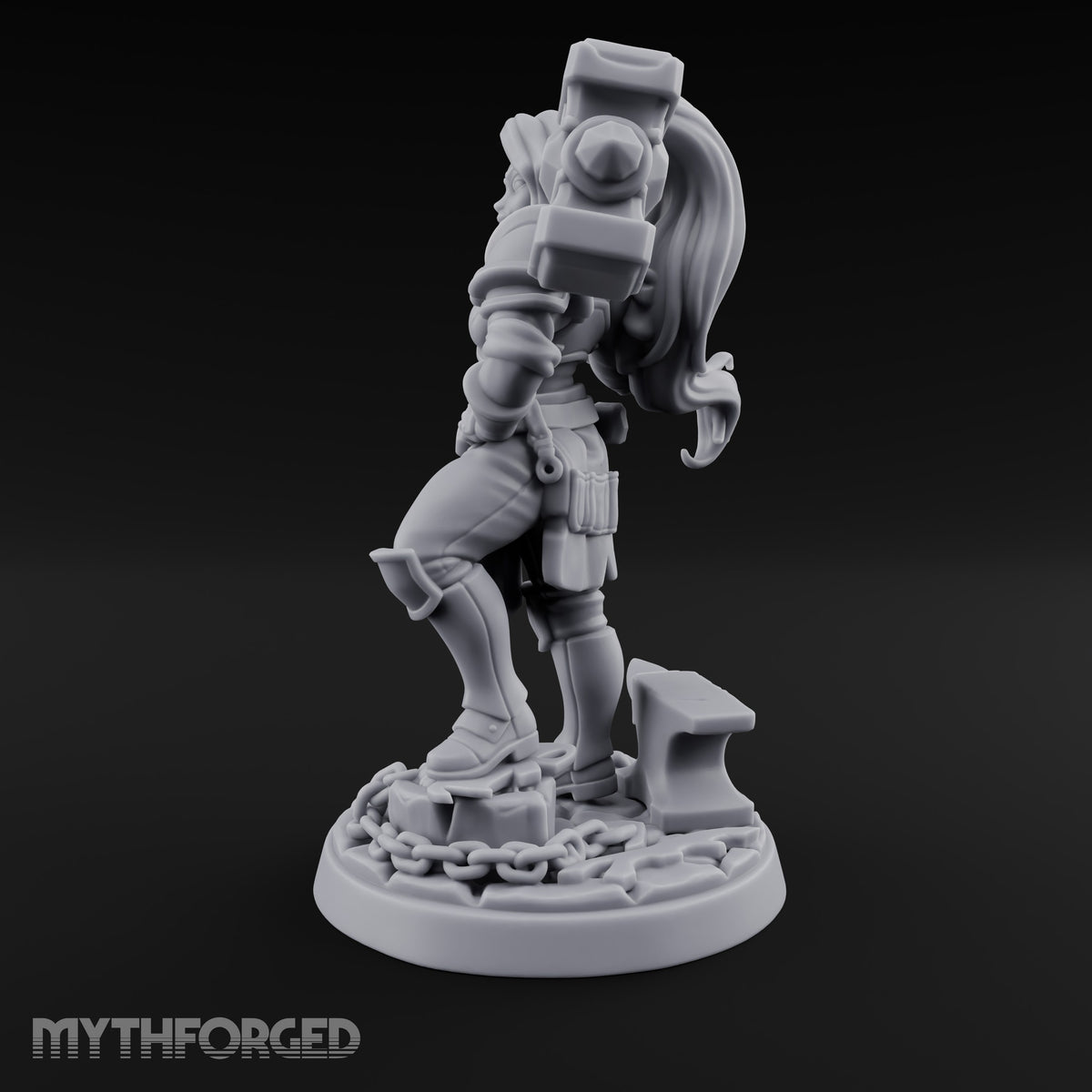 Forged Her Own Reputation Dwarf Blacksmith