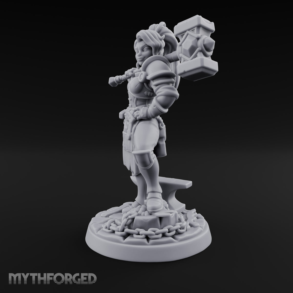 Forged Her Own Reputation Dwarf Blacksmith