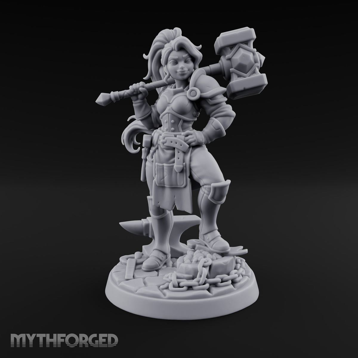 Forged Her Own Reputation Dwarf Blacksmith