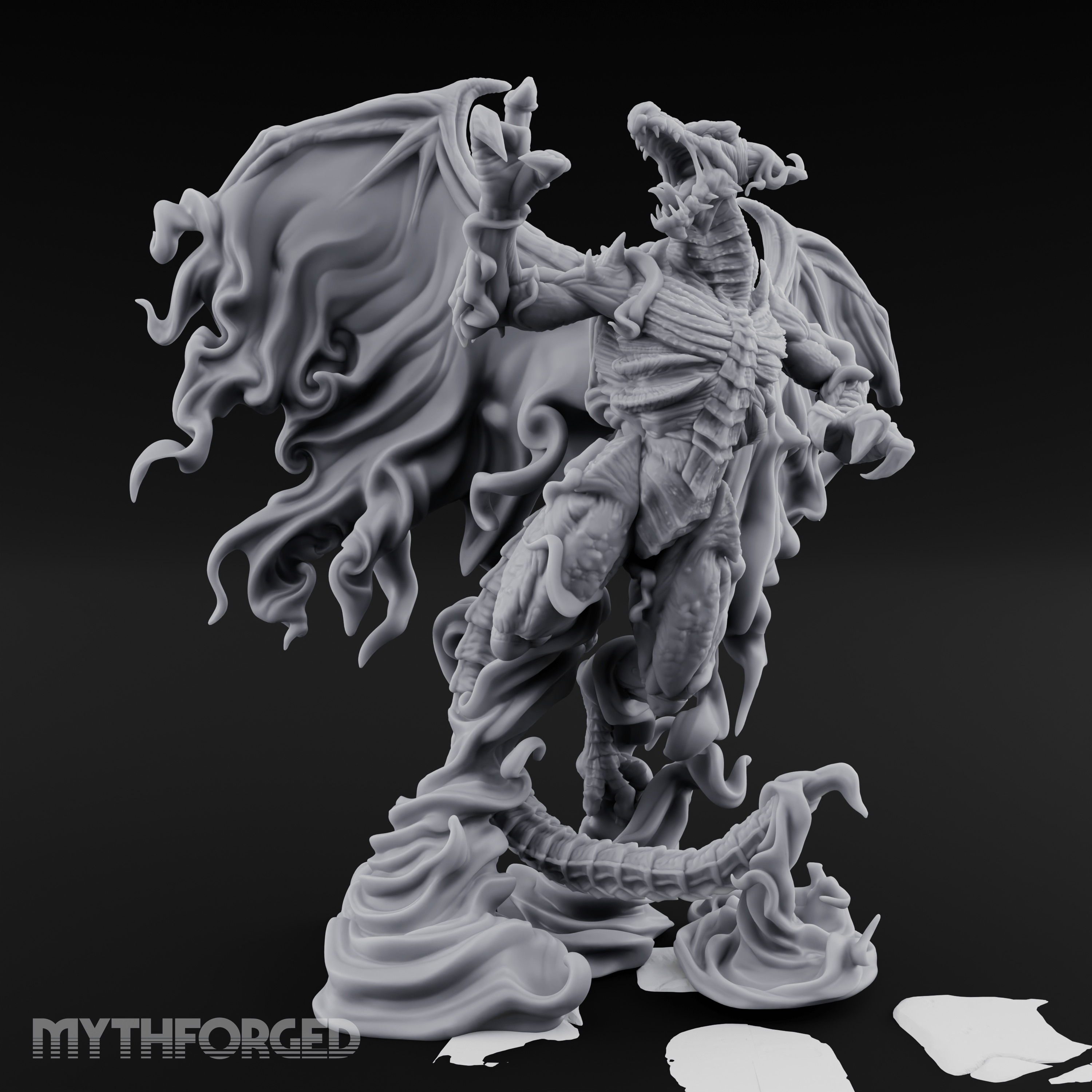 Cloaked In Wisps Spirit Dragon Specter