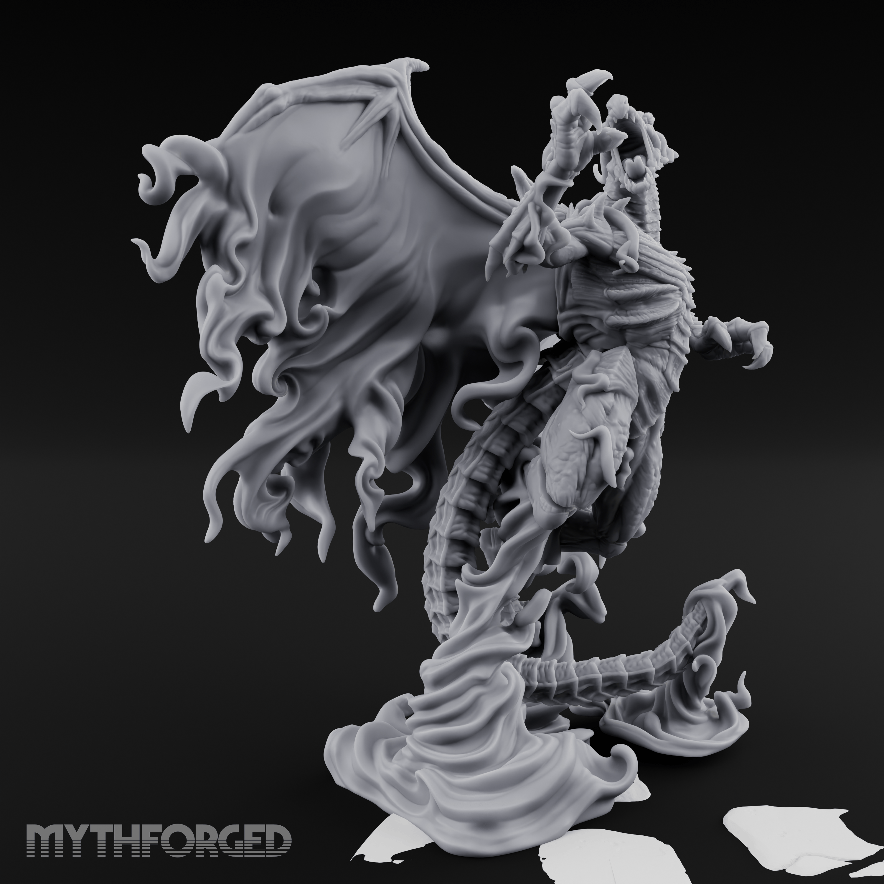 Cloaked In Wisps Spirit Dragon Specter