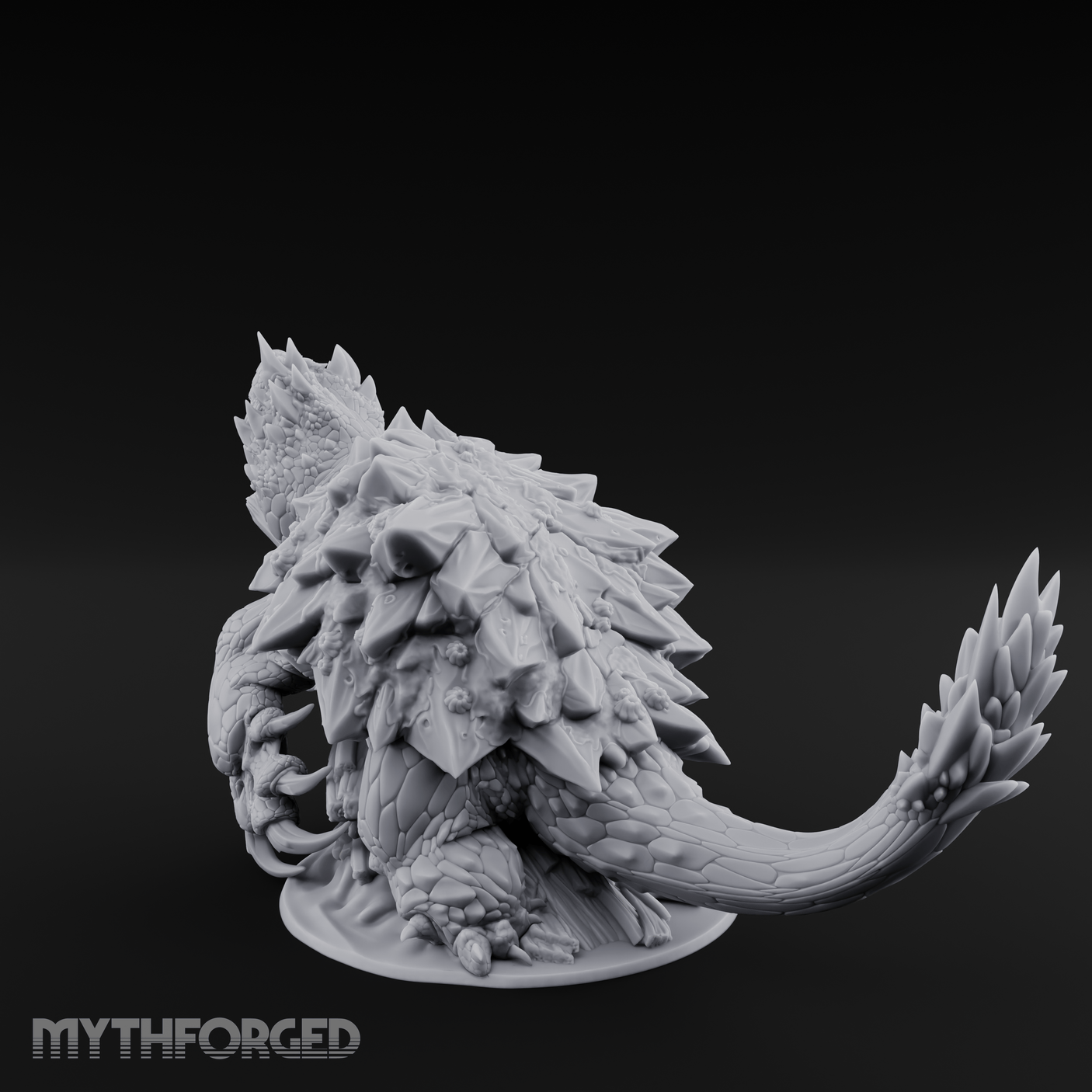 Spines Bristling Menace Dragon Turtle Brute Miniature for Dungeons and Dragons, Pathfinder or other TTRPGs