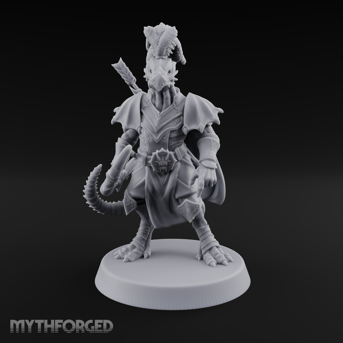Feathered Hat Dragonborn Archer Leader