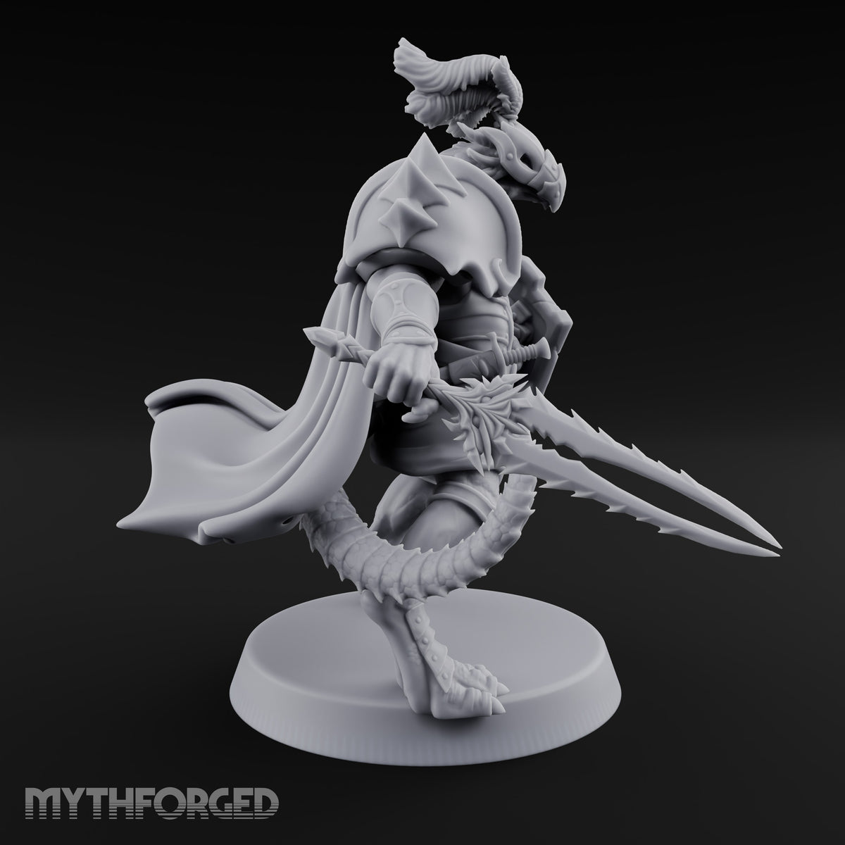 Shield Braced Dragonborn Champion