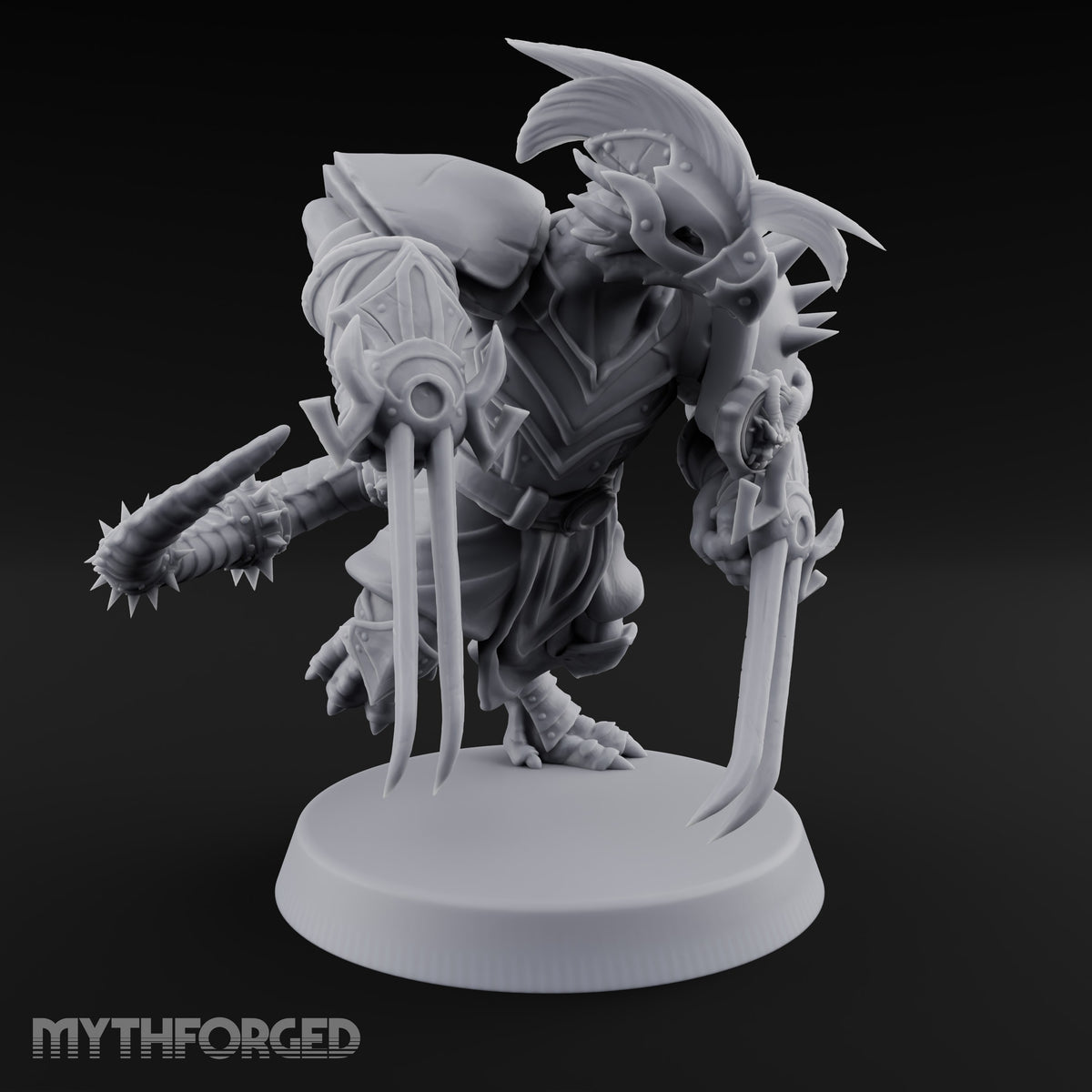 Spiked Shields, Twin Claws Dragonborn Reaver A