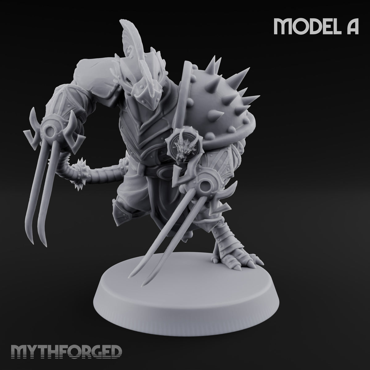 Spiked Shields, Twin Claws Dragonborn Reavers — A