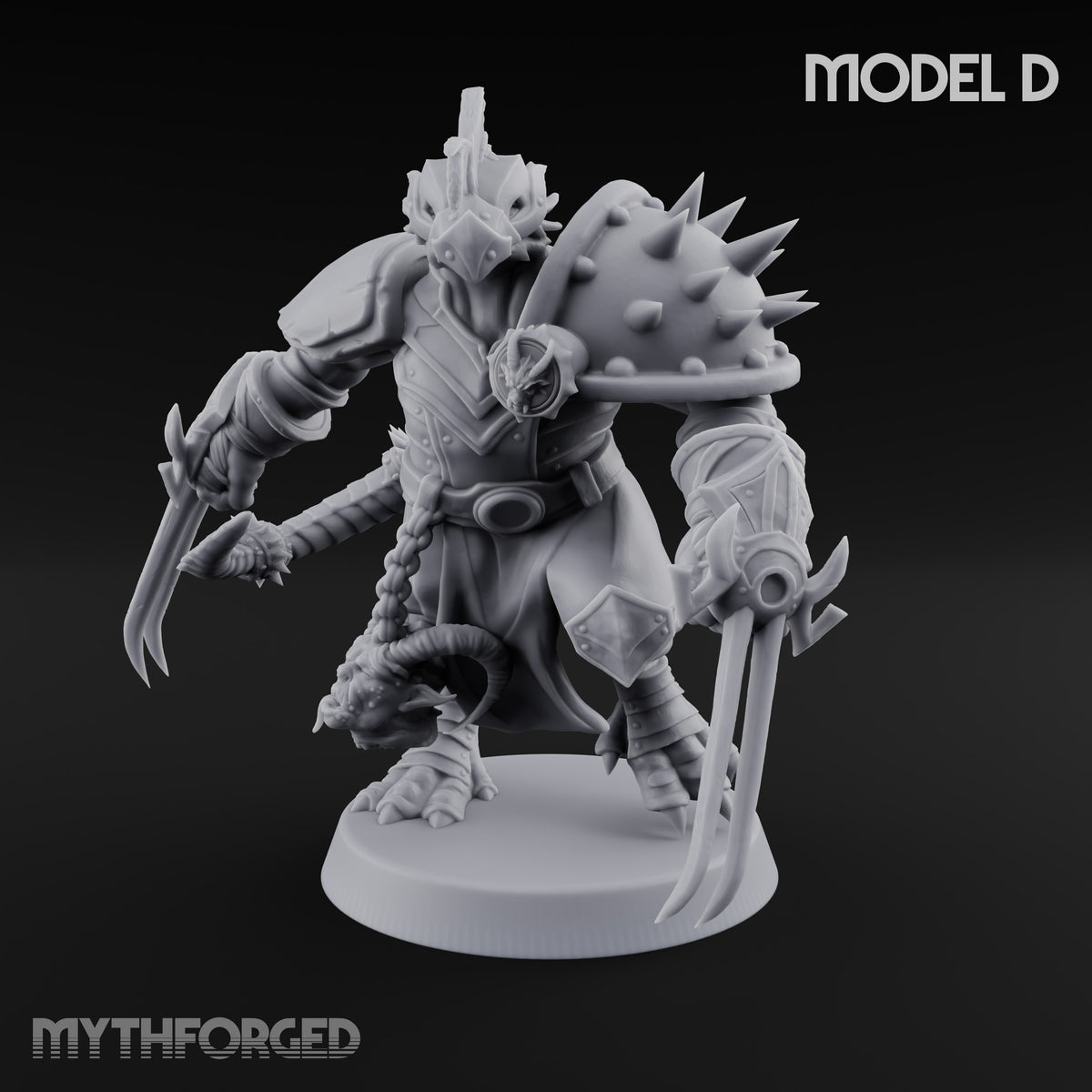Spiked Shields, Twin Claws Dragonborn Reavers — D