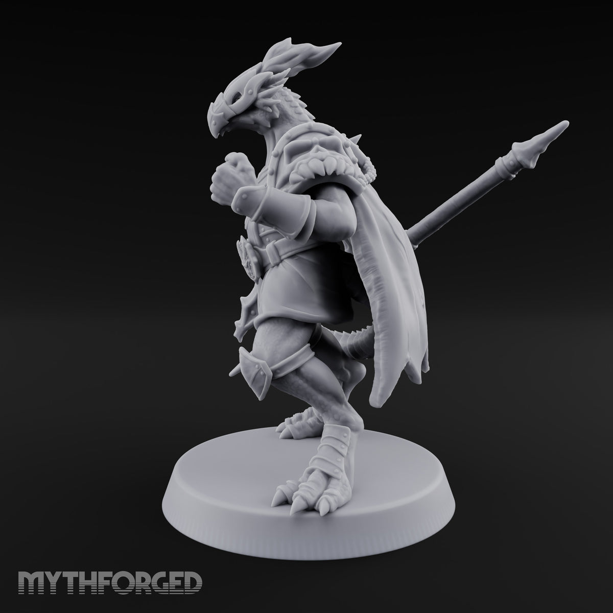 Crest Up, Glaive Down Dragonborn Sentinel Leader