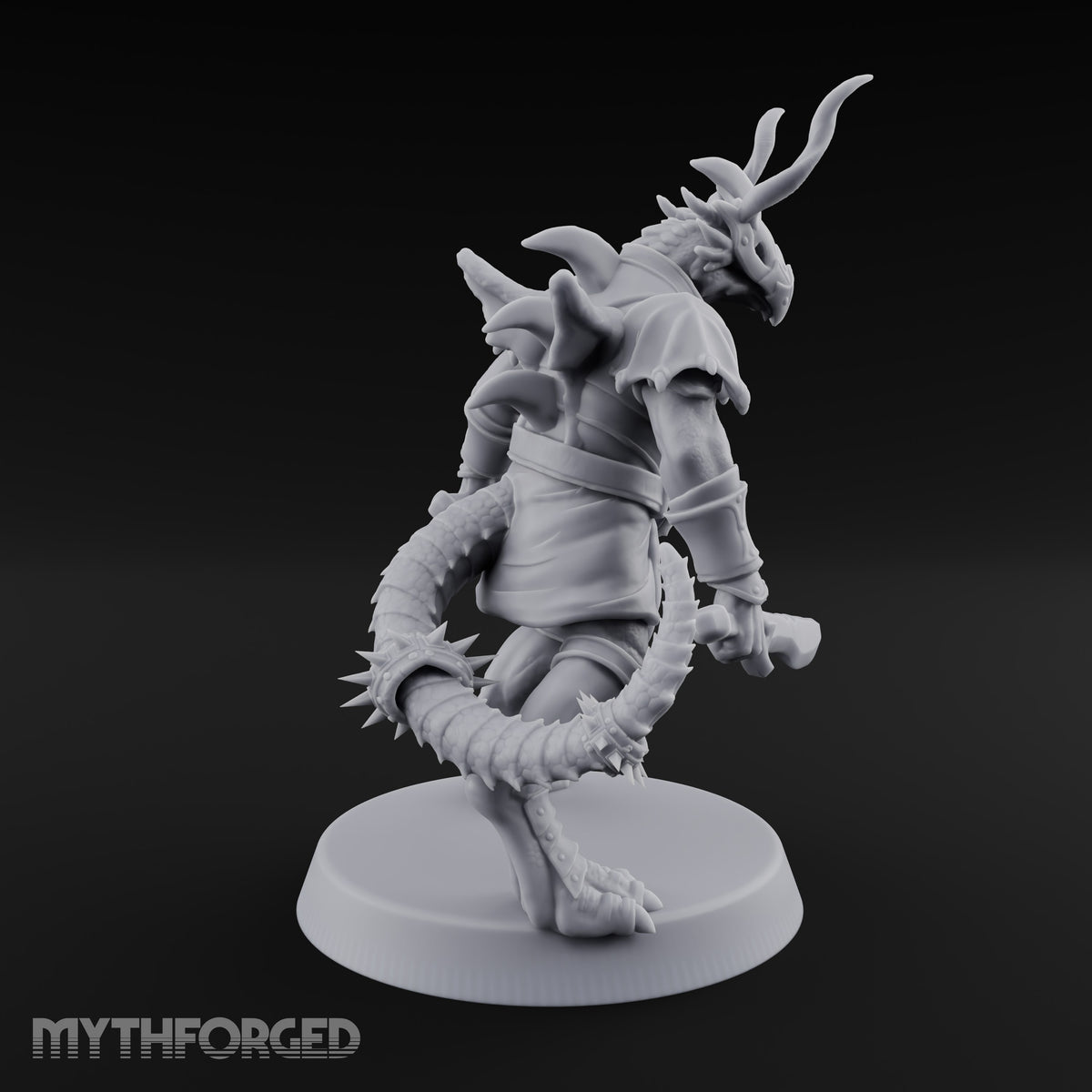 Antlers Up, Blades Crossed Dragonborn Swordmaster