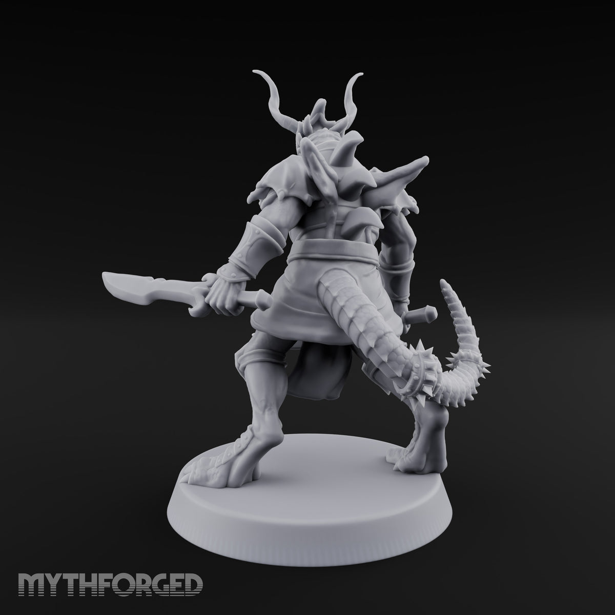 Antlers Up, Blades Crossed Dragonborn Swordmaster