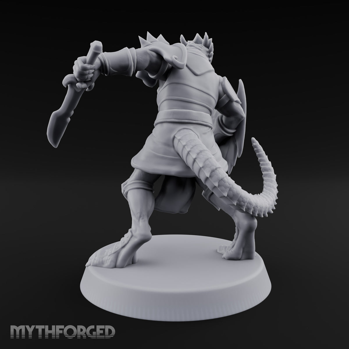 Scales Rattle, Shields Rise Dragonborn Swordsman A