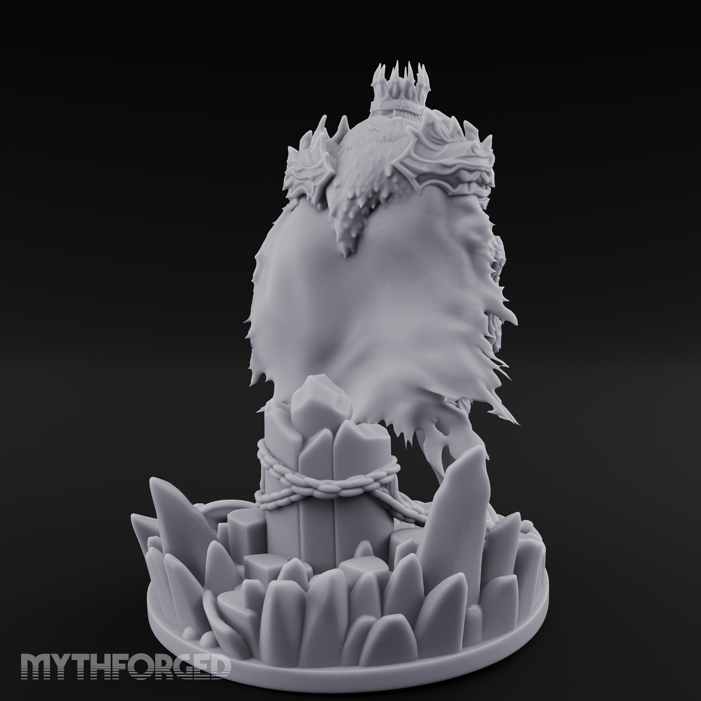Tattered And Towering Draugr Leader Miniature for Dungeons and Dragons, Pathfinder or other TTRPGs