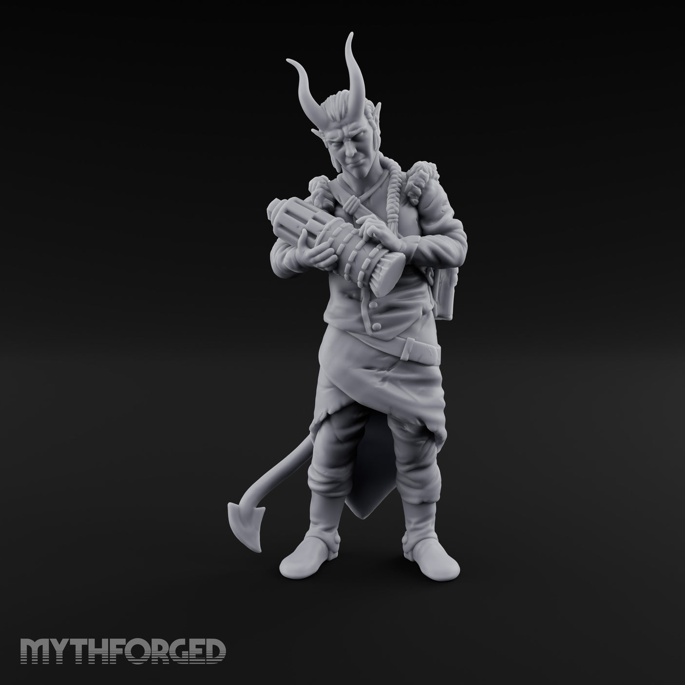 Drum Tapping Tiefling Bard