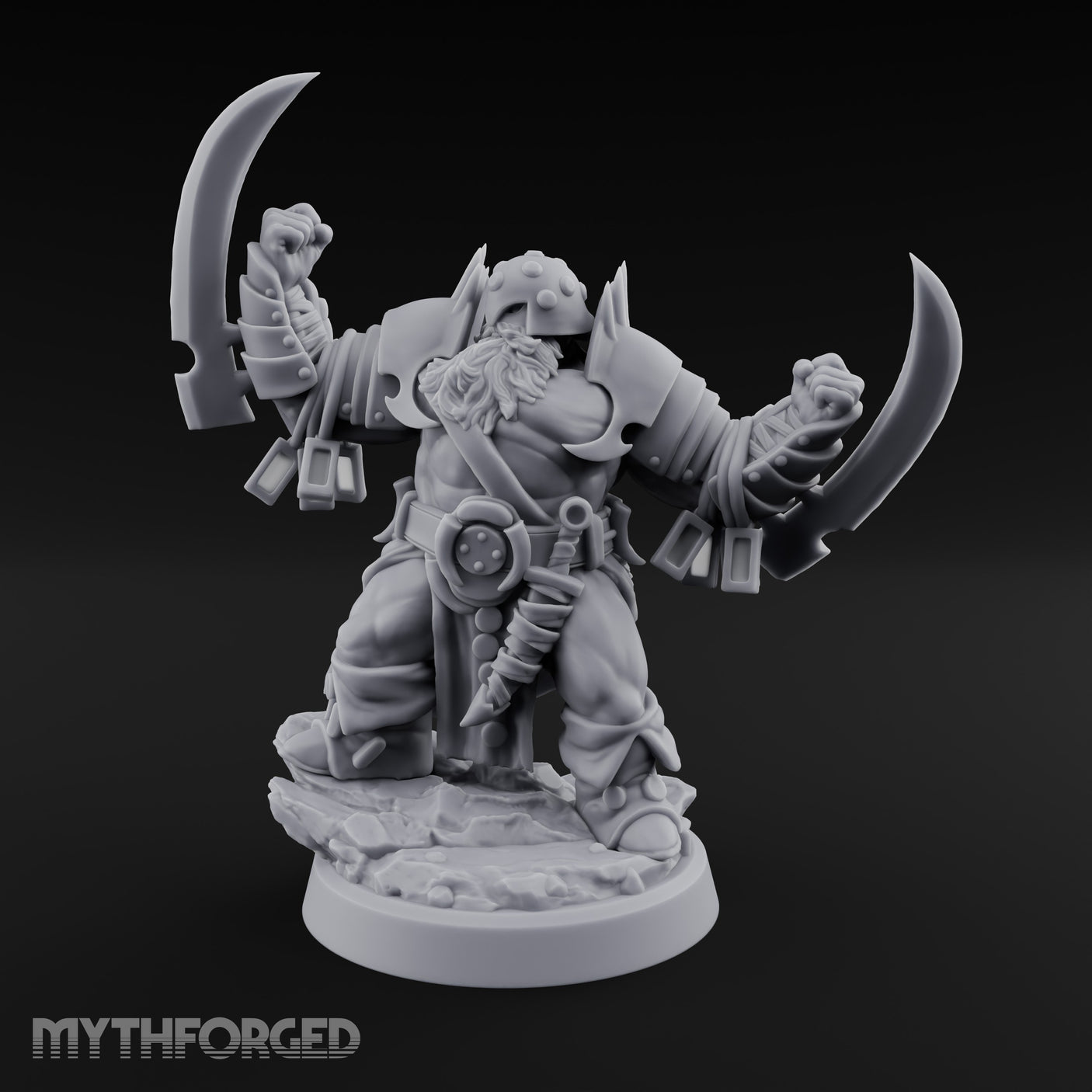 Dual Blade Charging Dwarf Berserker