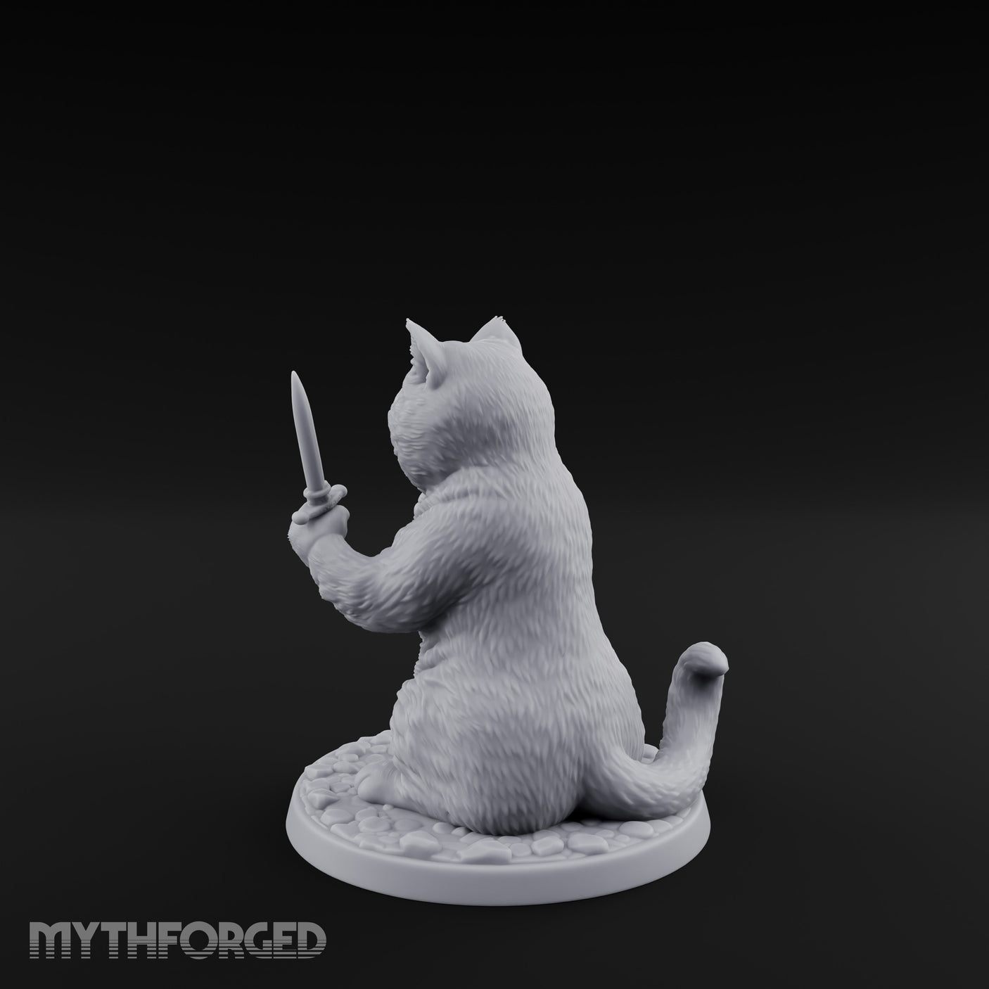 Dual Dagger Wielding Tabaxi Rogue Miniature for Dungeons and Dragons, Pathfinder or other TTRPGs