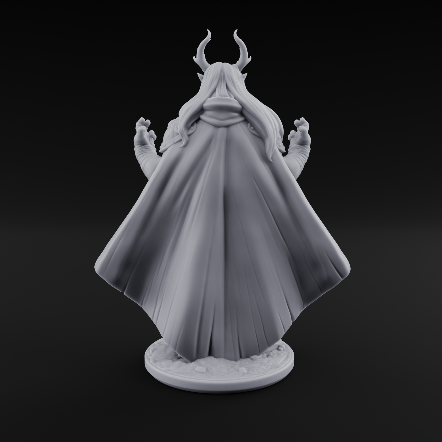 Channeling Something Nasty Tiefling Druid Miniature for Dungeons and Dragons, Pathfinder or other TTRPGs