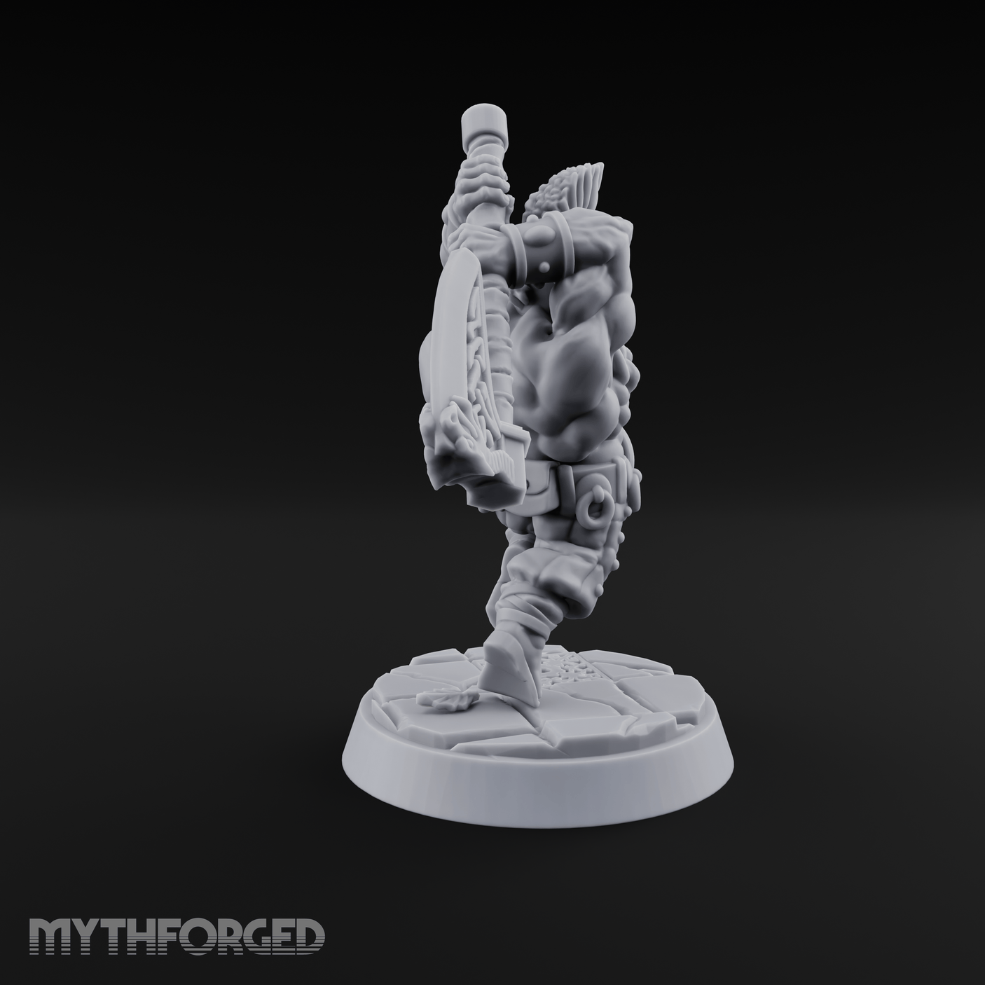 Fist Clenching Fury Dwarf Berserker Miniature for Dungeons and Dragons, Pathfinder or other TTRPGs