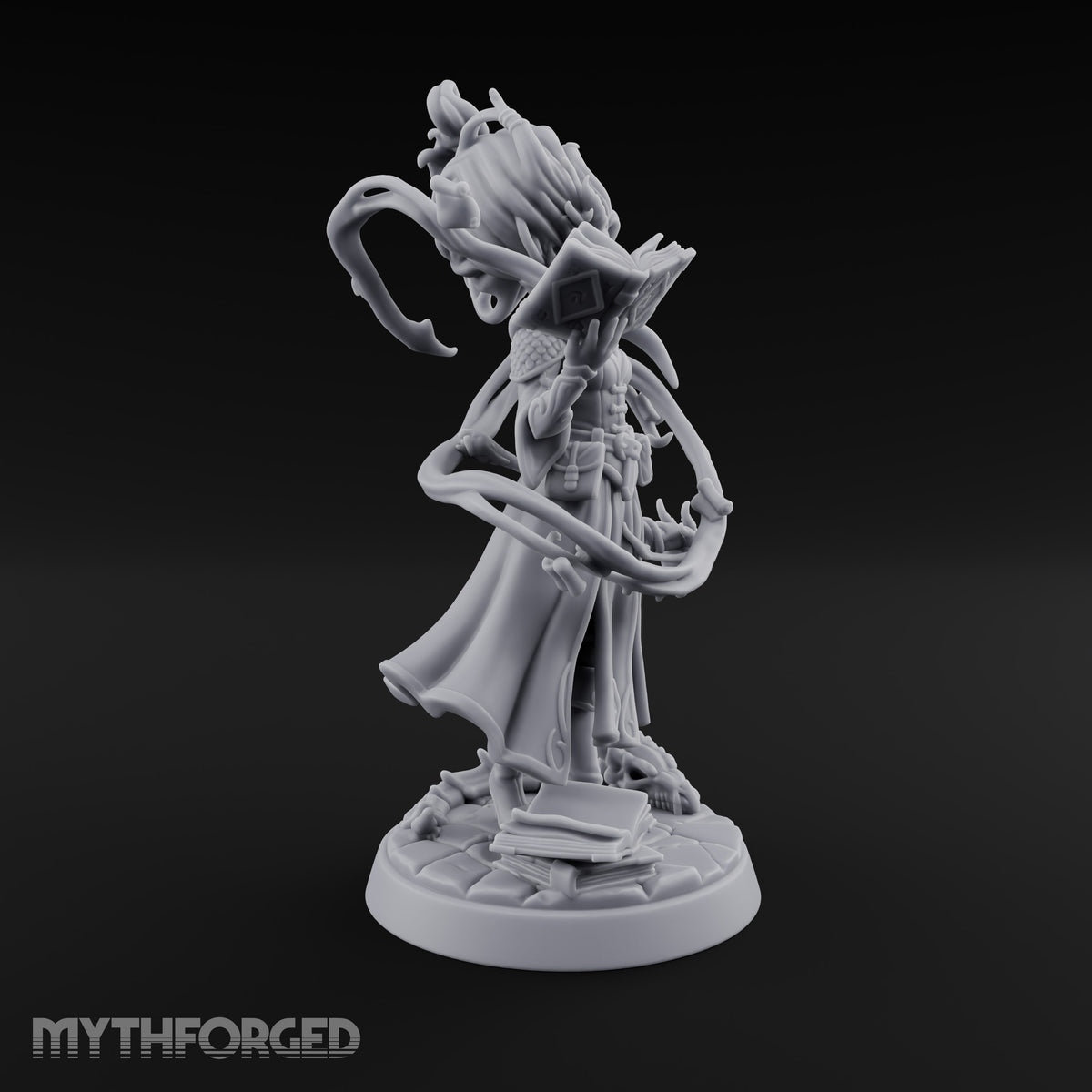 Dragon Bones Make Good Bookends Elf Sorceress