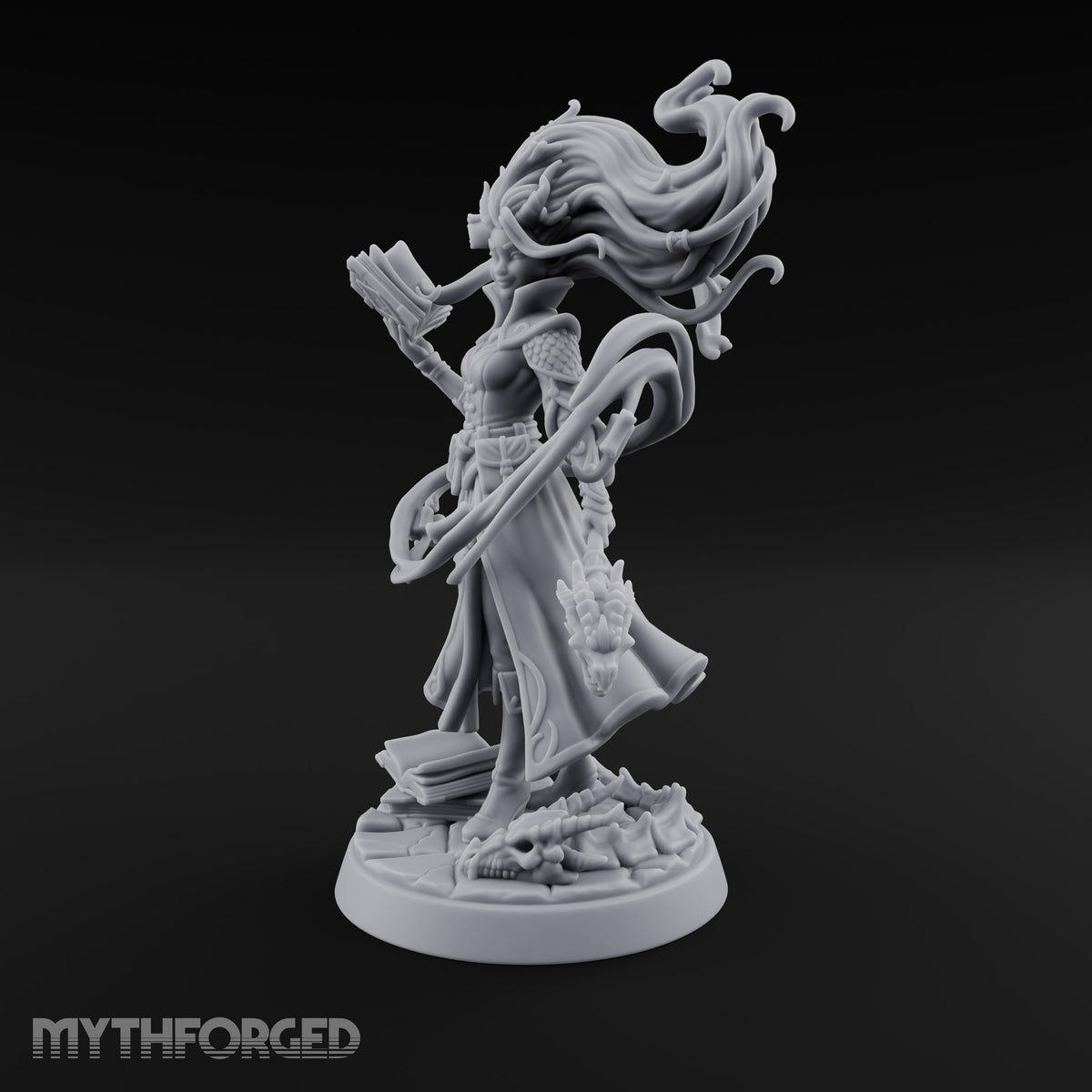 Dragon Bones Make Good Bookends Elf Sorceress
