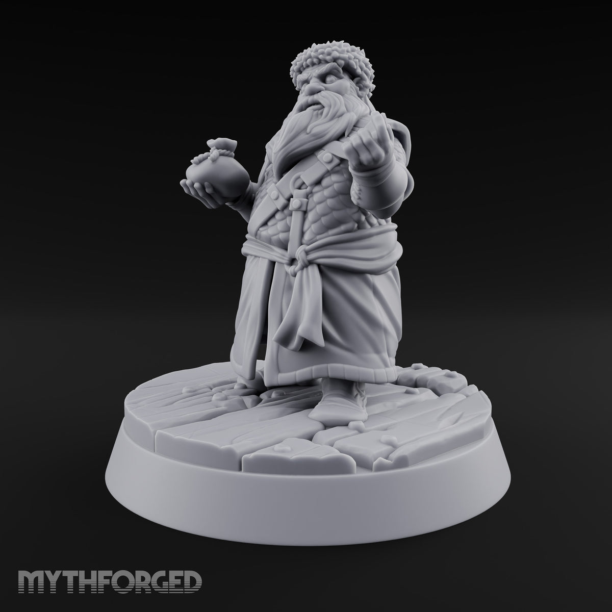 Counts Coins, Not Compliments Dwarf Customer