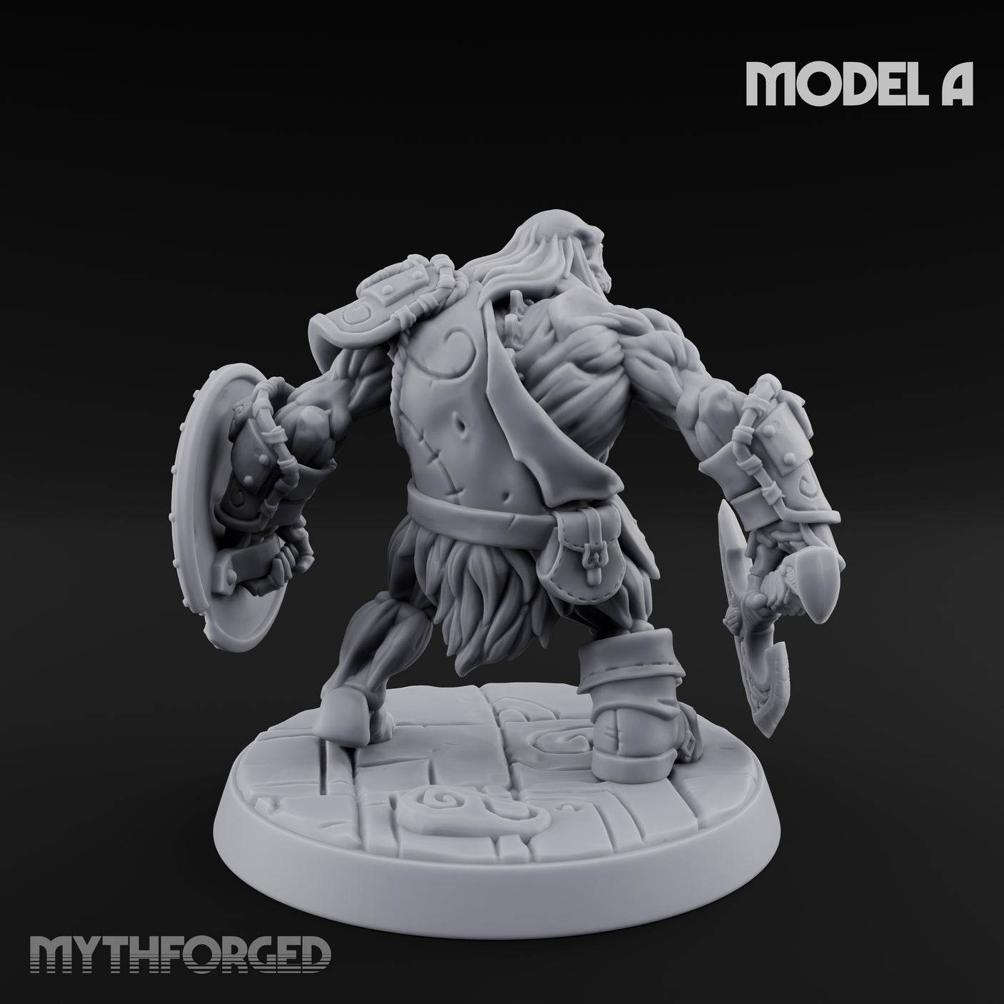 Frostbound Horde Draugr Warrior A Miniature for Dungeons and Dragons, Pathfinder or other TTRPGs