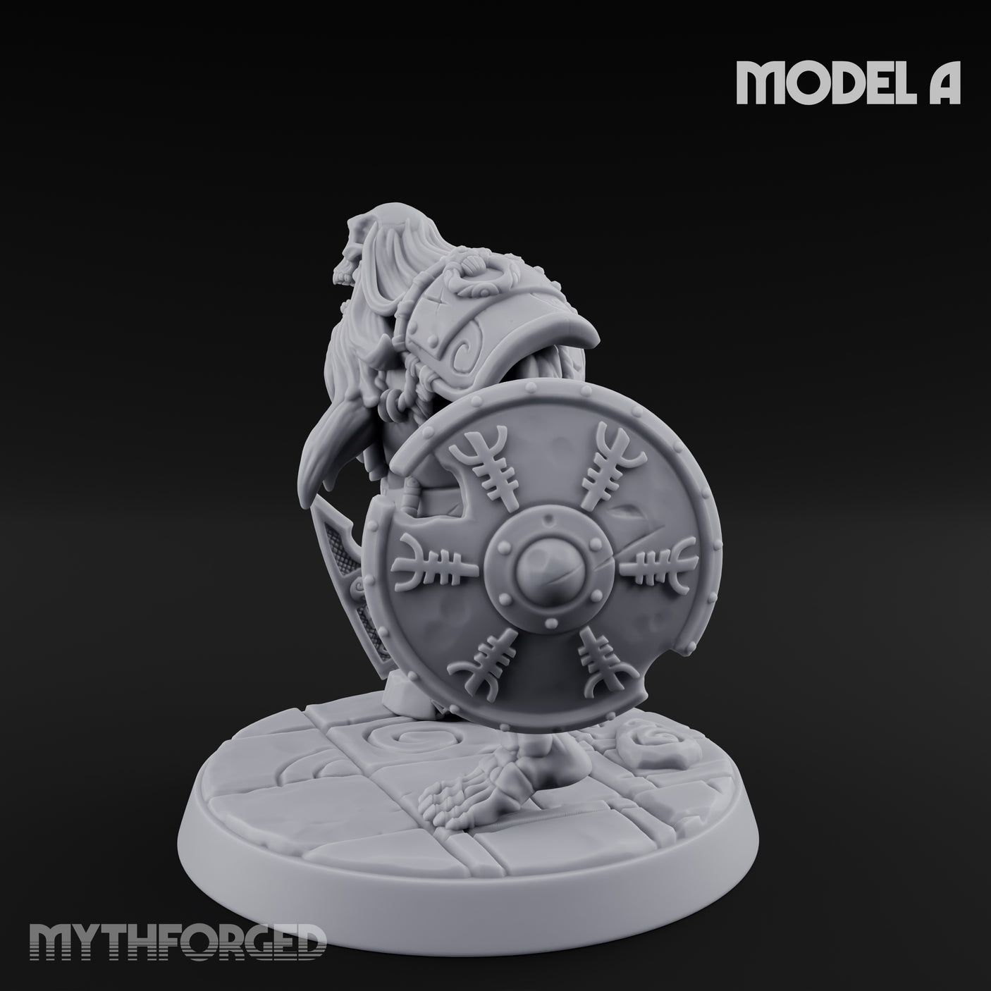 Frostbound Horde Draugr Warrior A Miniature for Dungeons and Dragons, Pathfinder or other TTRPGs