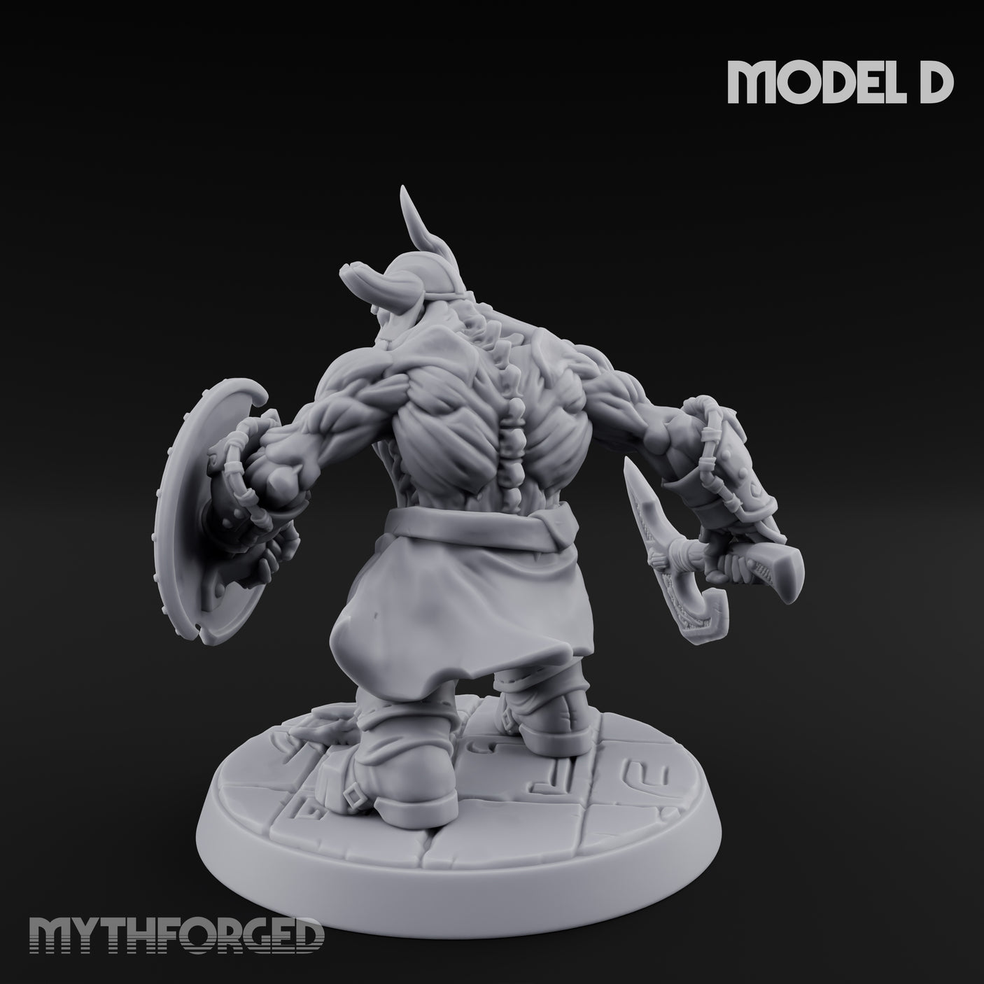 Frostbound Horde Draugr Warrior D Miniature for Dungeons and Dragons, Pathfinder or other TTRPGs