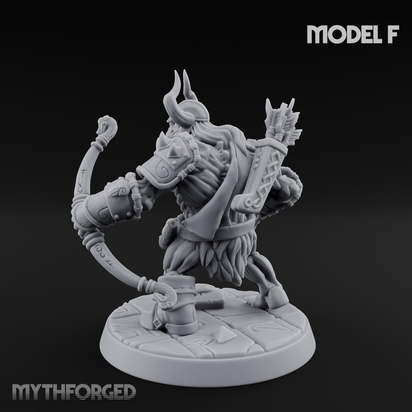 Frostbound Horde Draugr Warrior F Miniature for Dungeons and Dragons, Pathfinder or other TTRPGs