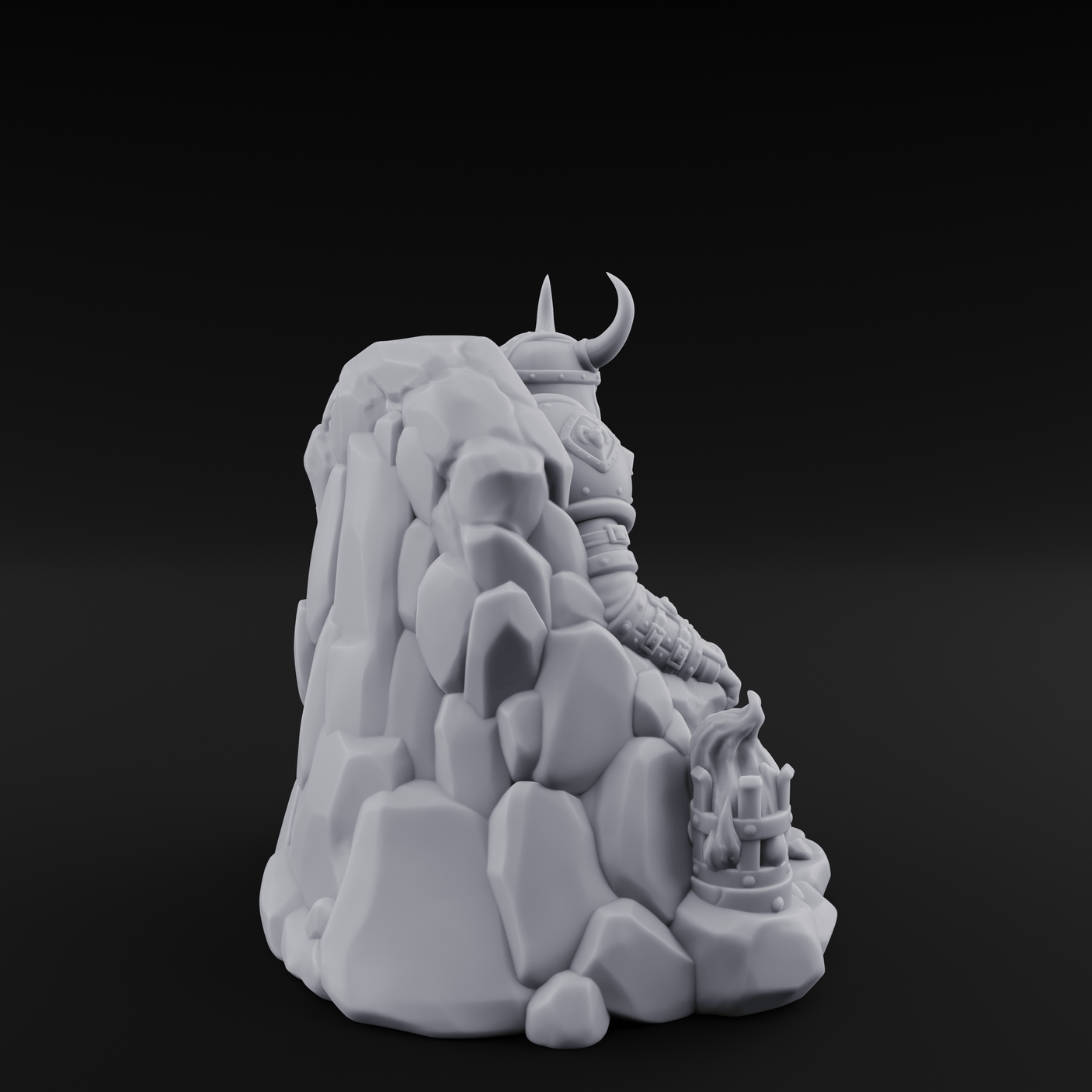 Throne Sitting Dwarf King Miniature for Dungeons and Dragons, Pathfinder or other TTRPGs