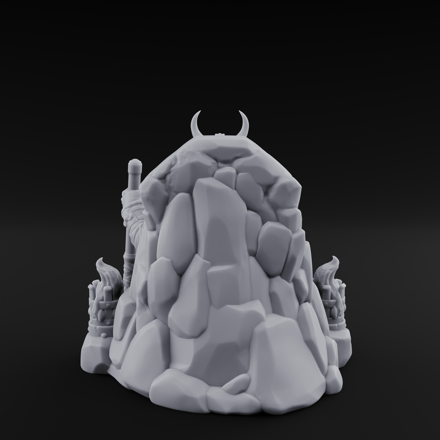 Throne Sitting Dwarf King Miniature for Dungeons and Dragons, Pathfinder or other TTRPGs