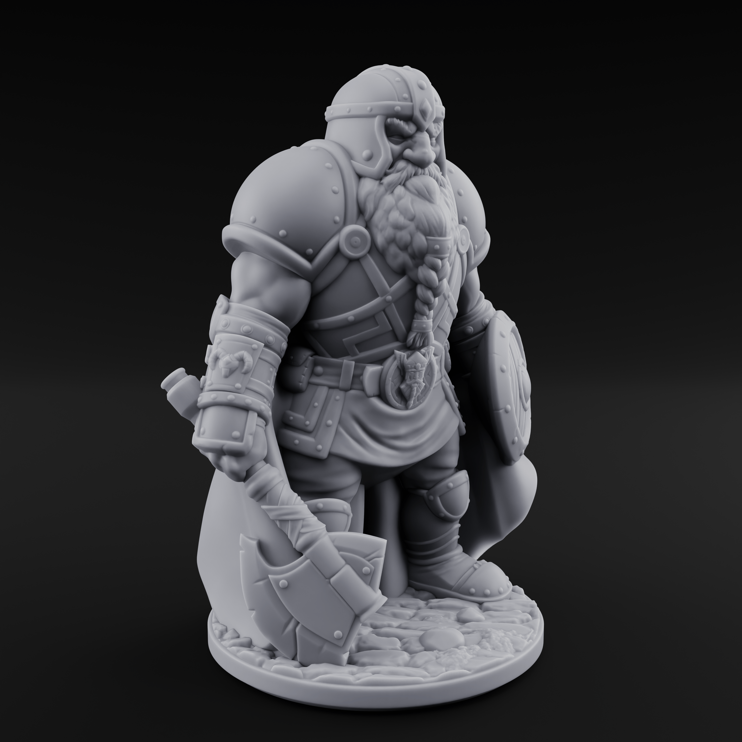 Braided And Ready Dwarf Soldier
