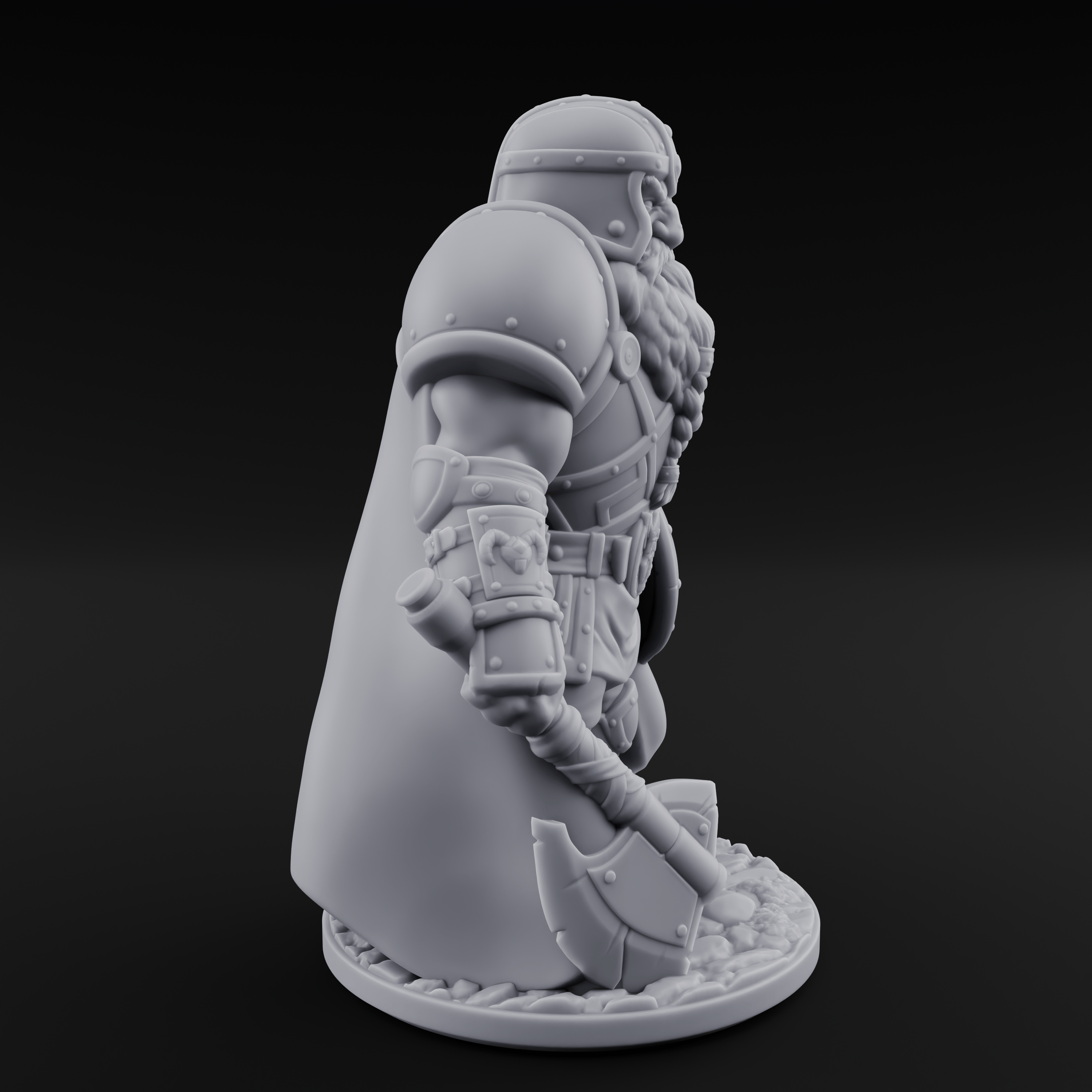 Braided And Ready Dwarf Soldier